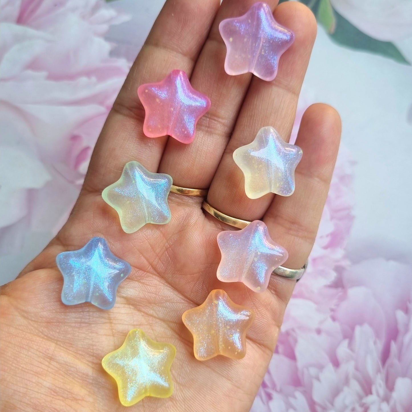 Acrylic Luminous Star beads