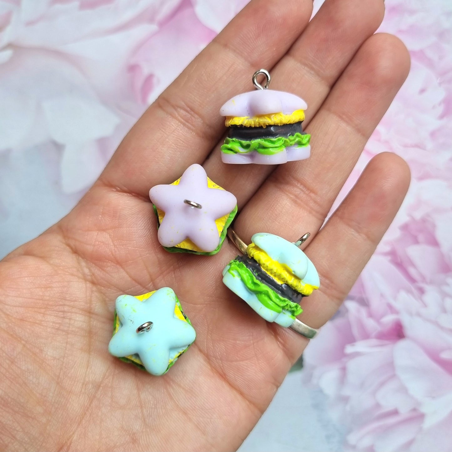 Resin Charms - Star Burger