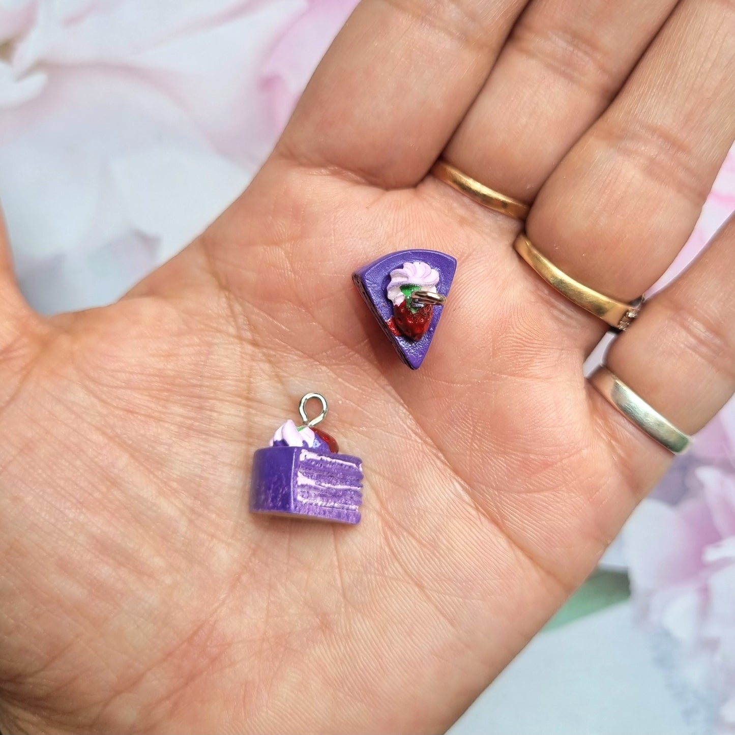 Resin Charms - Purple Pastry