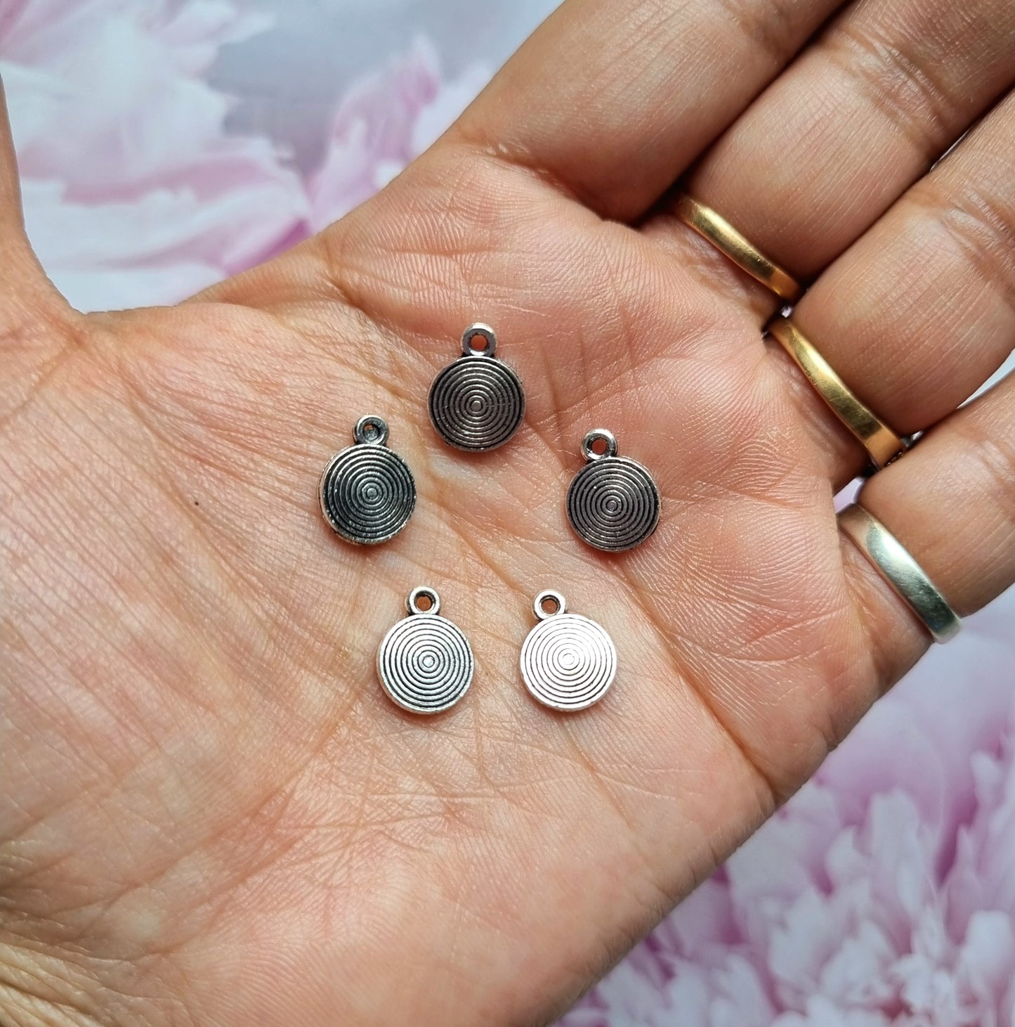 Metal Charms - Spiral