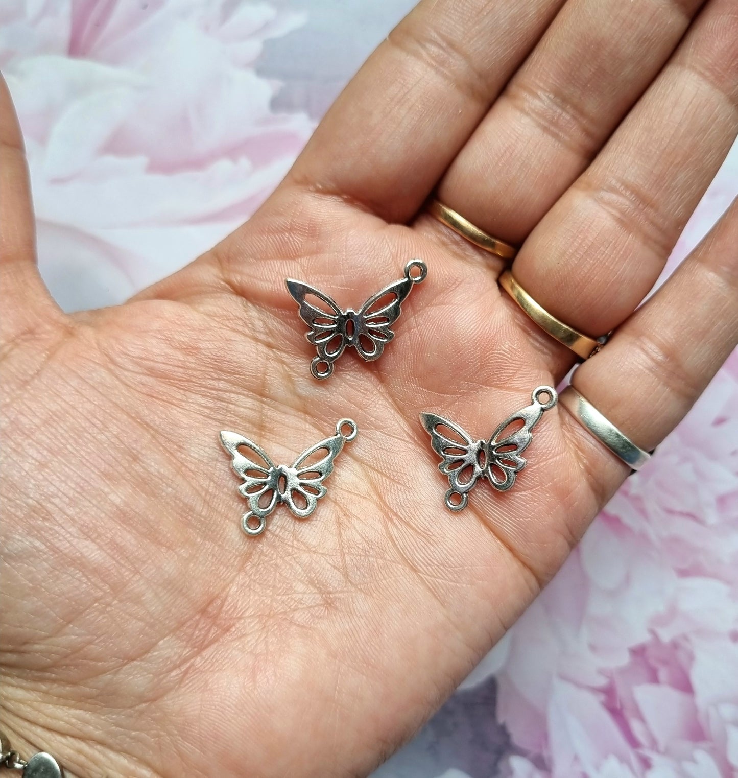 Metal Charms - Butterfly Connector