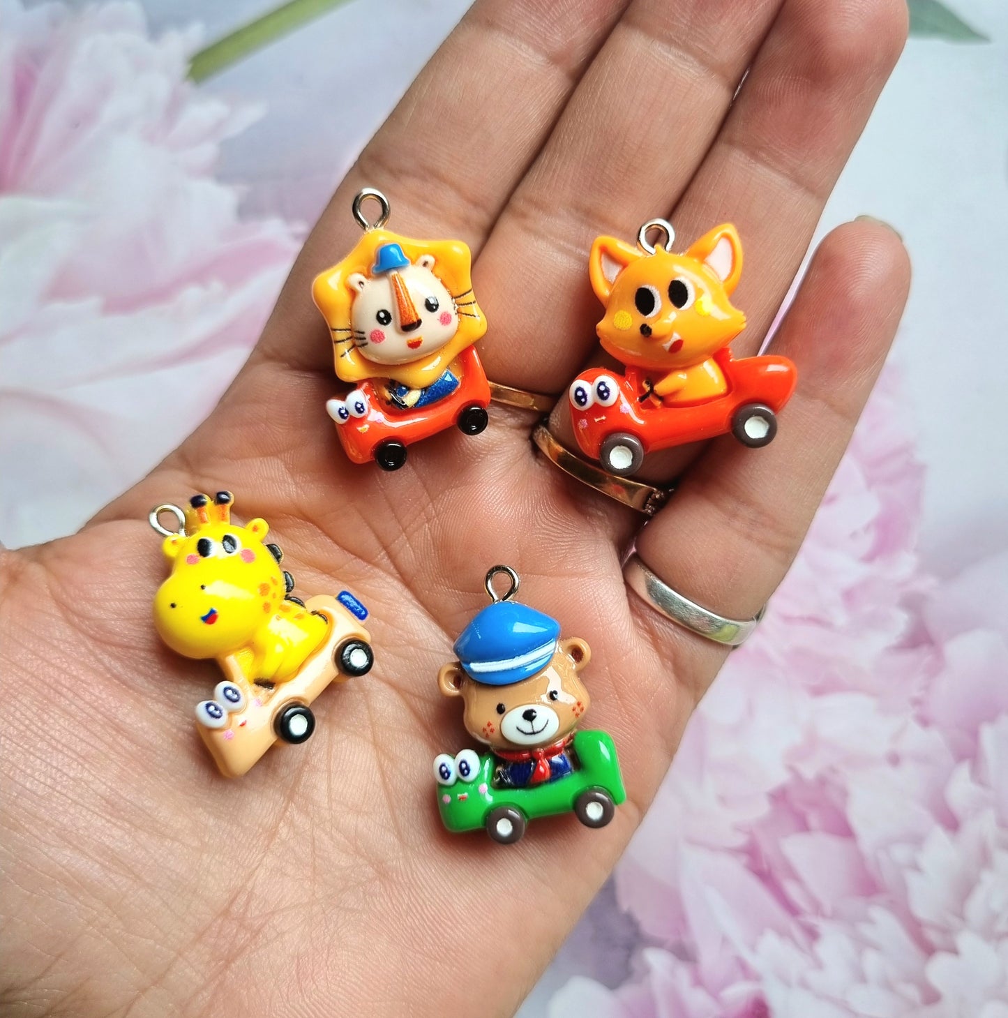 Resin Charms - Animals on Car