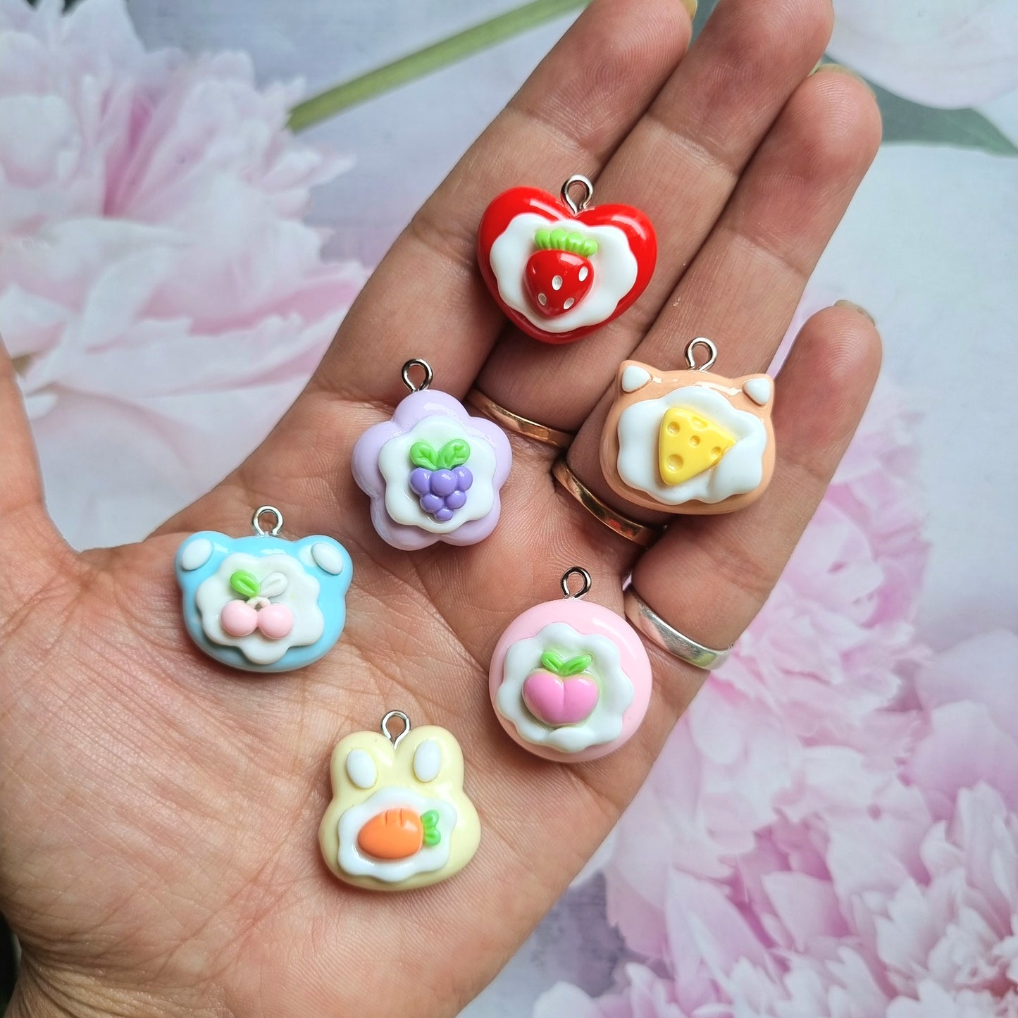 Resin Charms - Fruit Cream Cake Mixed Shape