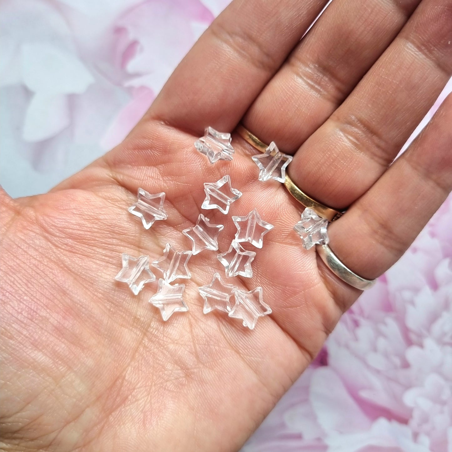 Acrylic Transparent Star Beads