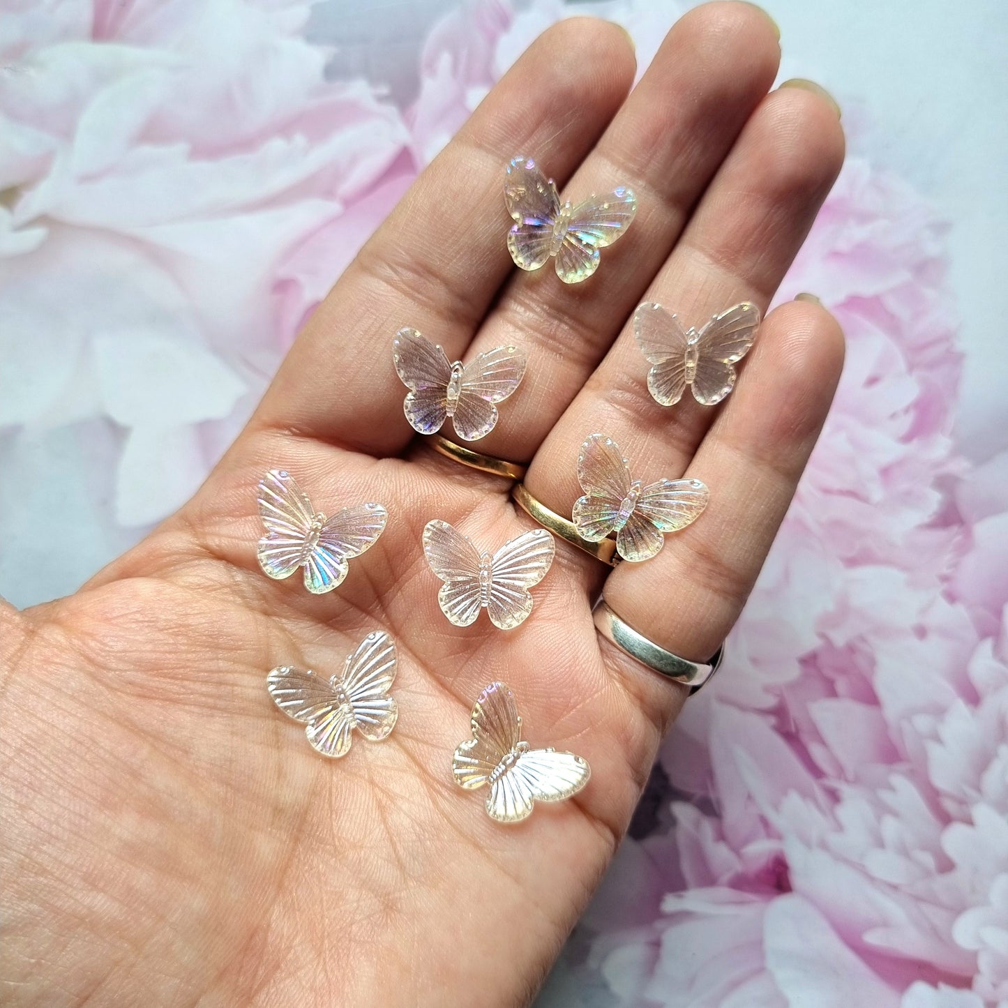 Acrylic Mini Butterfly Beads