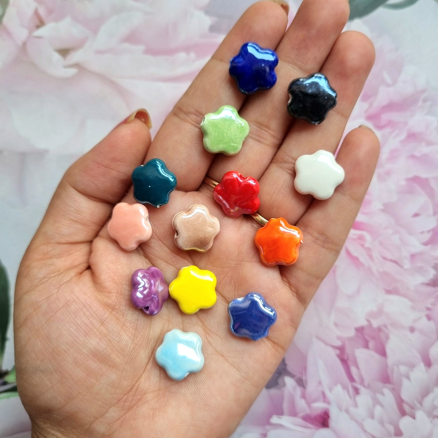 Porcelain Beads - Flower