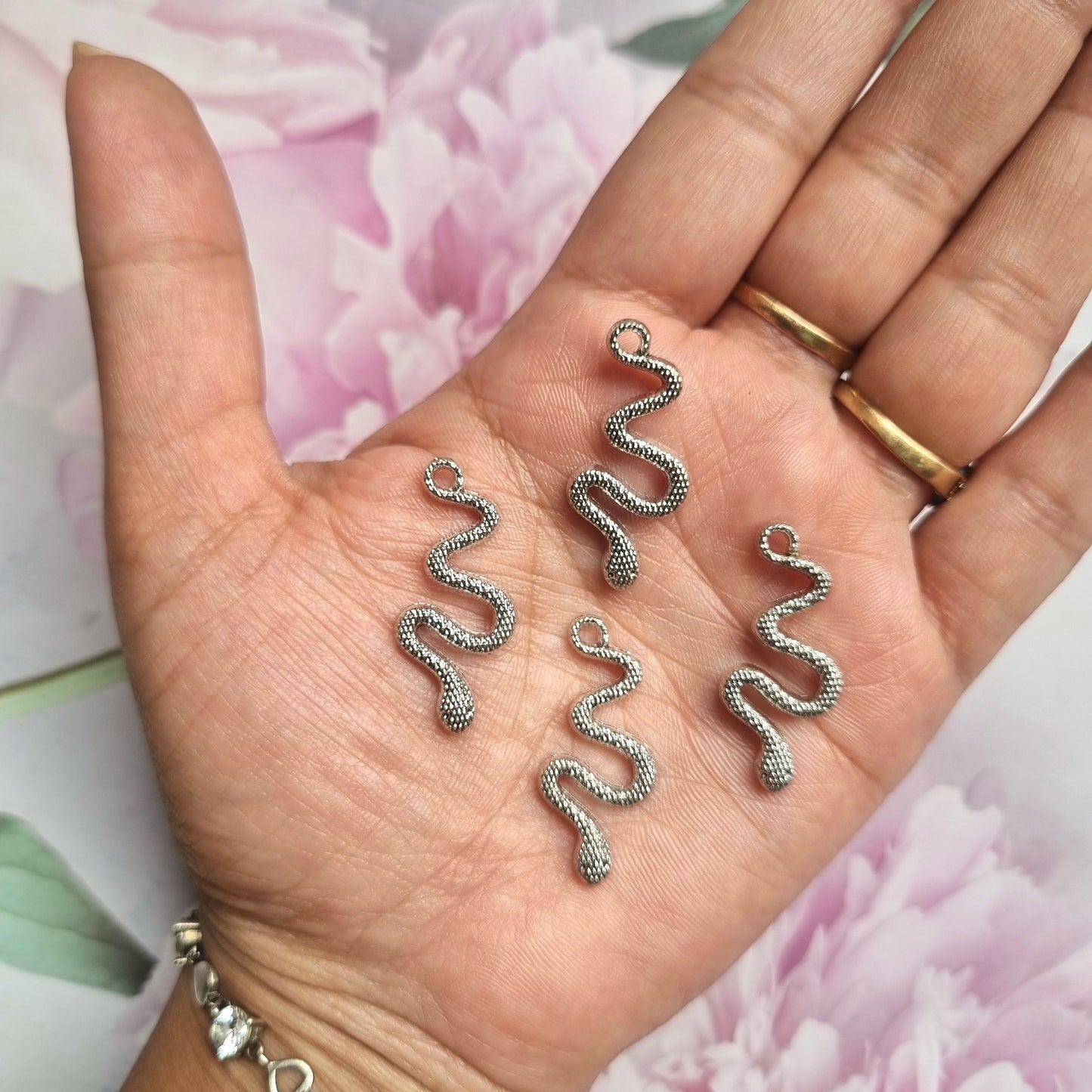 Metal Charms - Snake