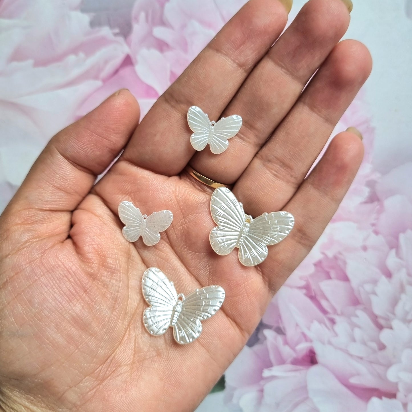 Pearlish Butterfly Beads