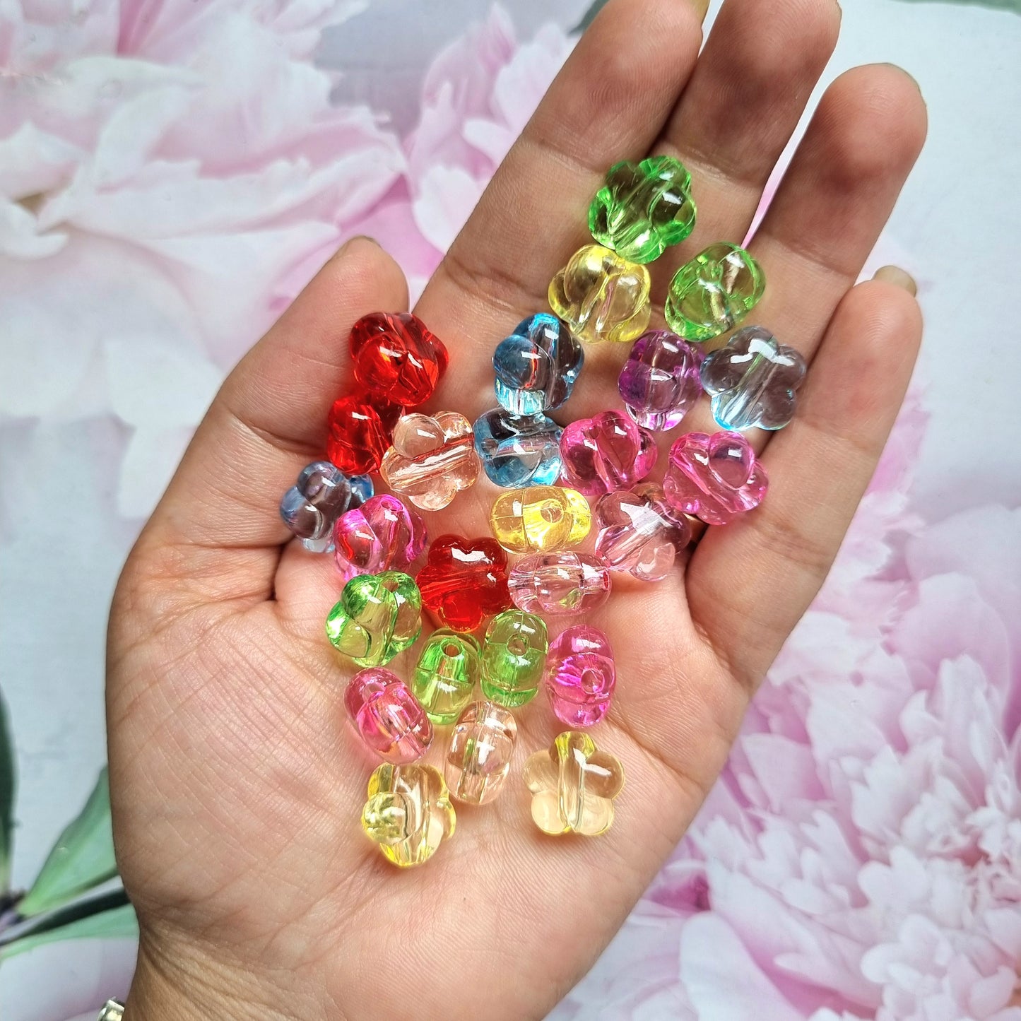 Colorful Flower Beads