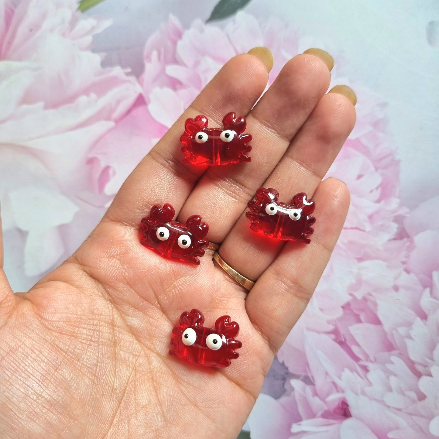 Handmade Lampwork Beads - Crab
