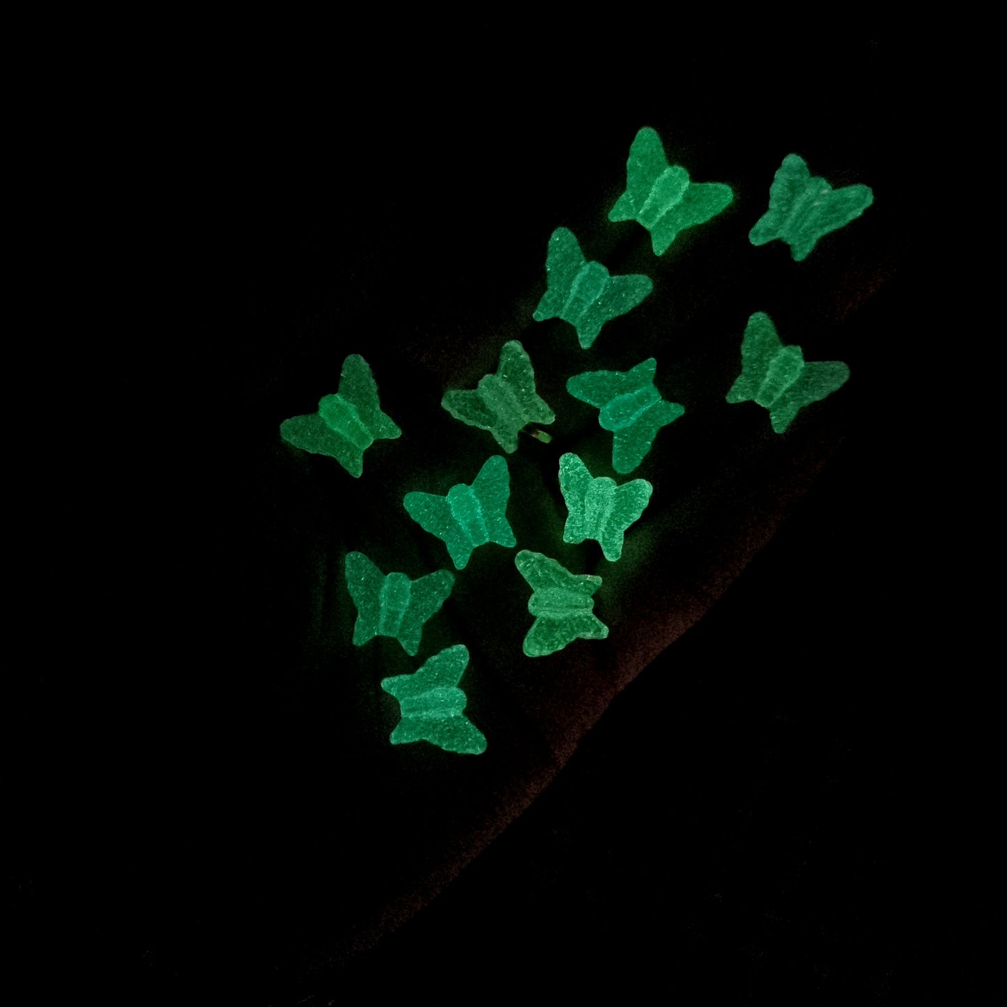 Luminous Glitter Butterfly Beads