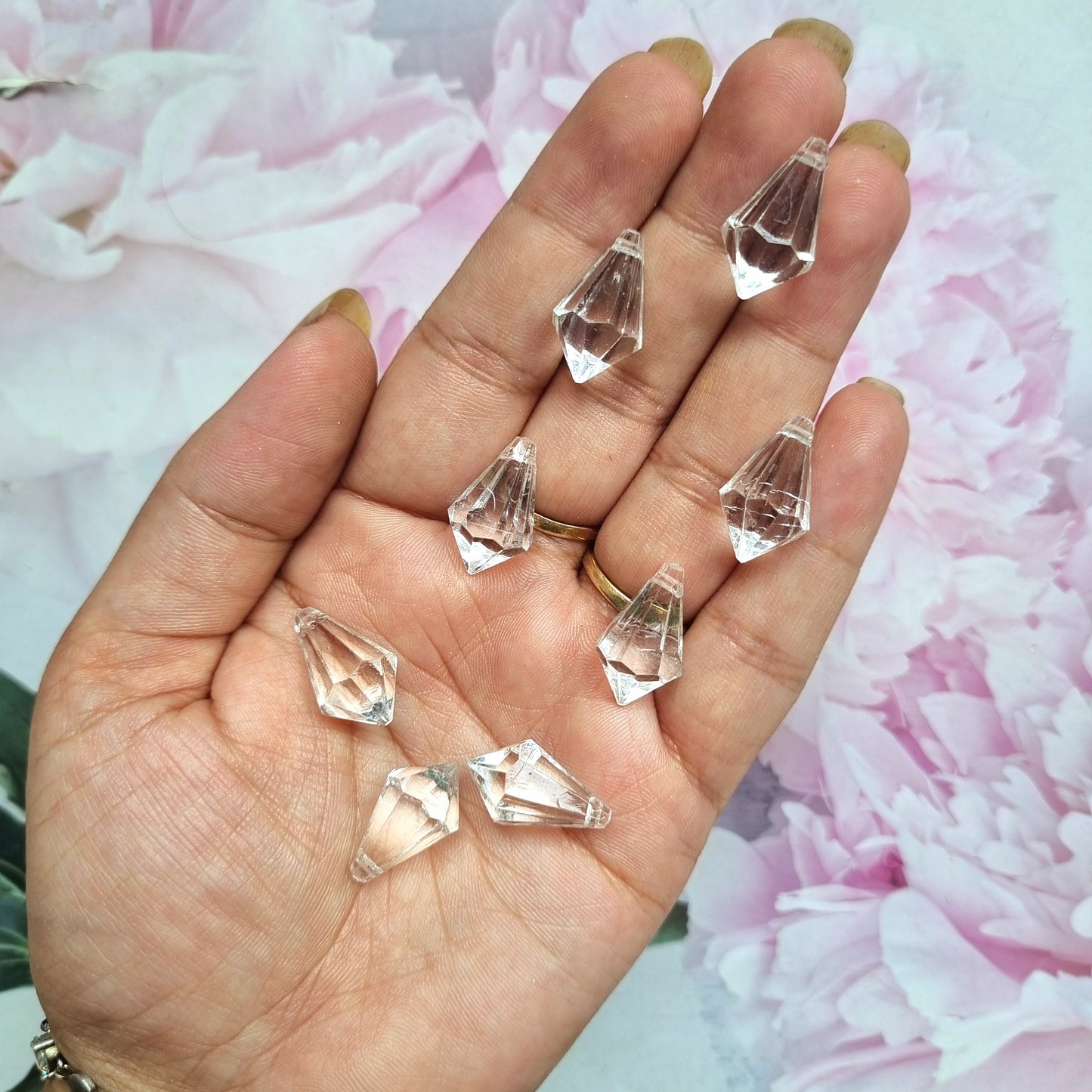 Acrylic Transparent Drop Beads