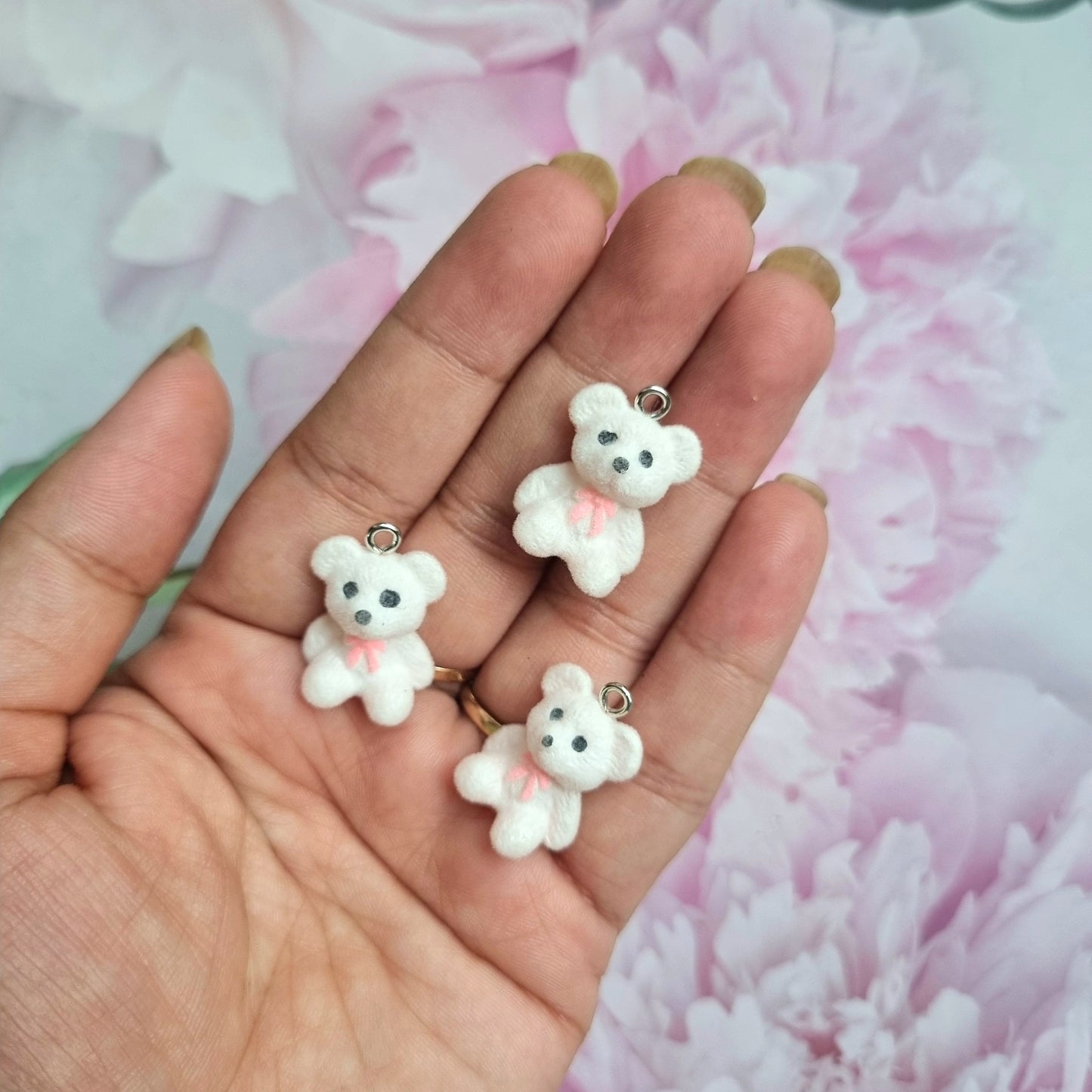 Resin Charms - Flocky Bear