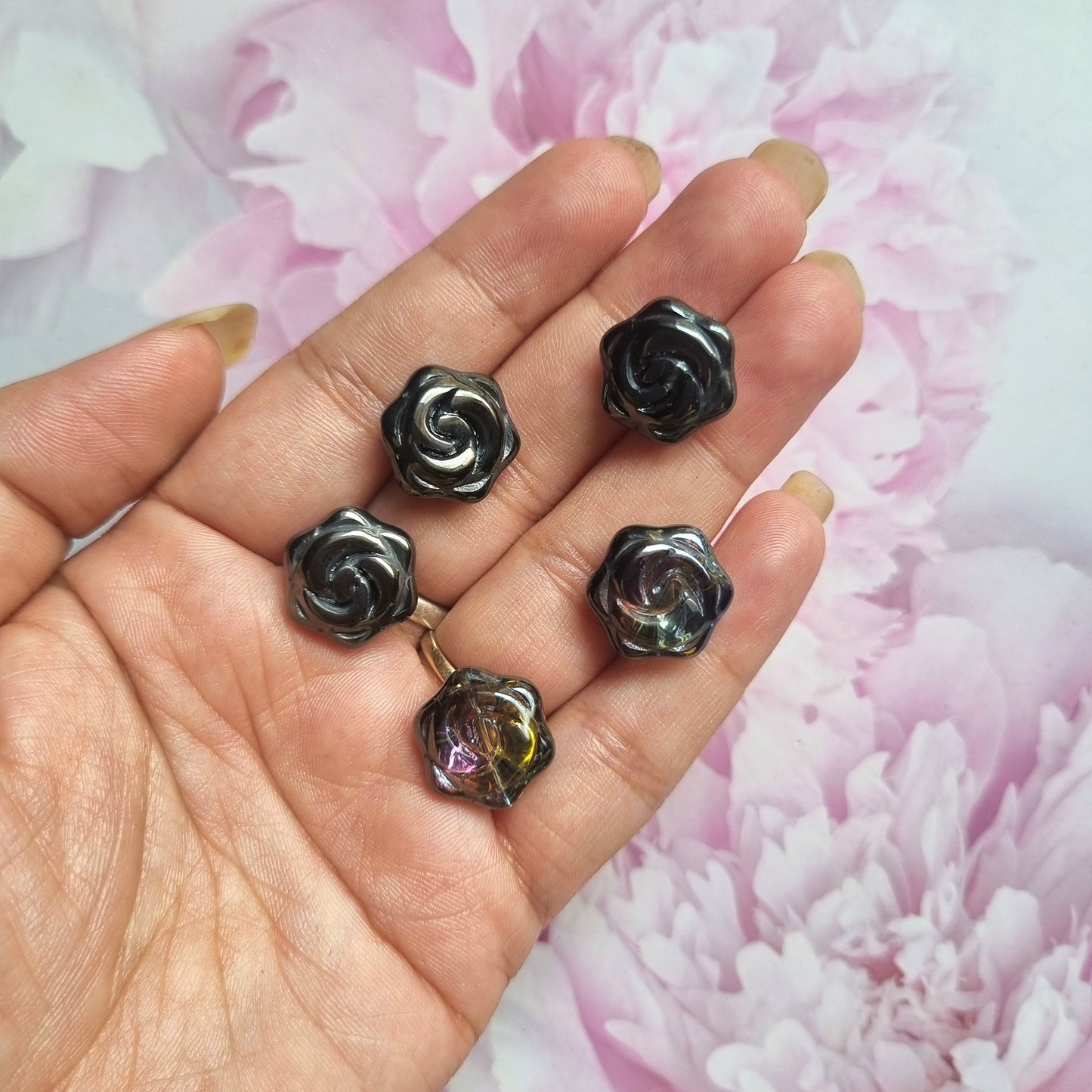 Glass Beads - Flower