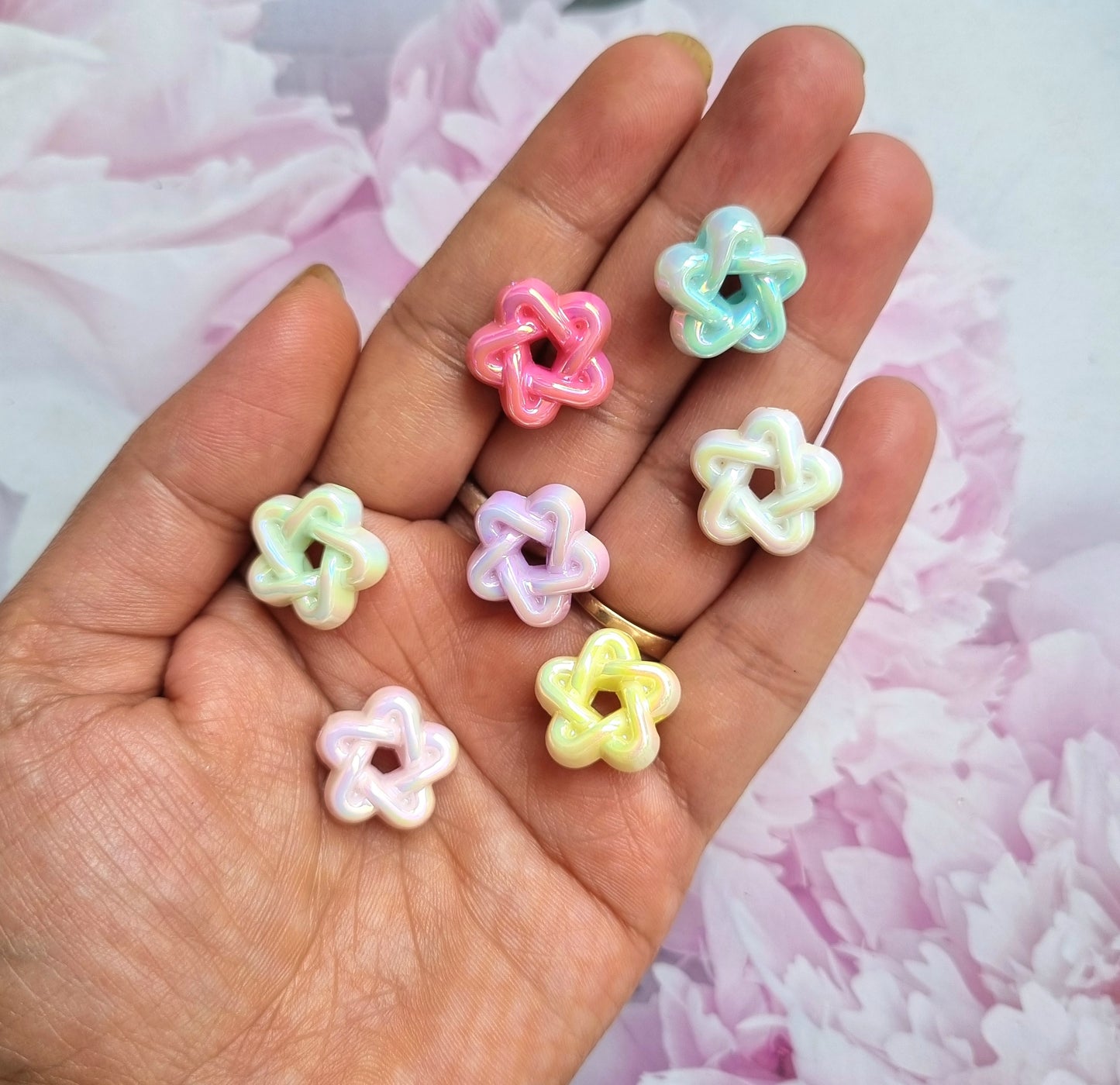 UV Plating, Luminous Tartan Star Beads