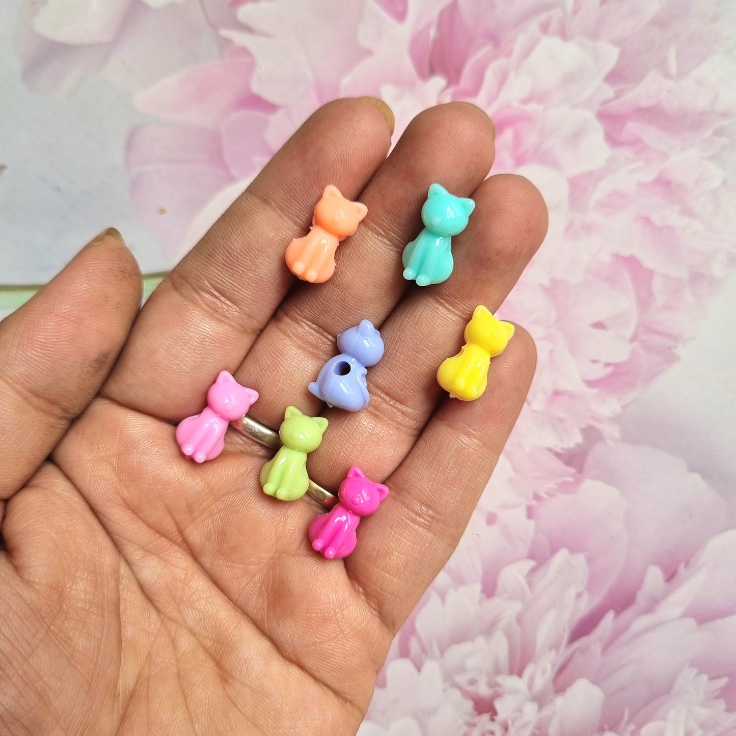 Acrylic Cat Beads