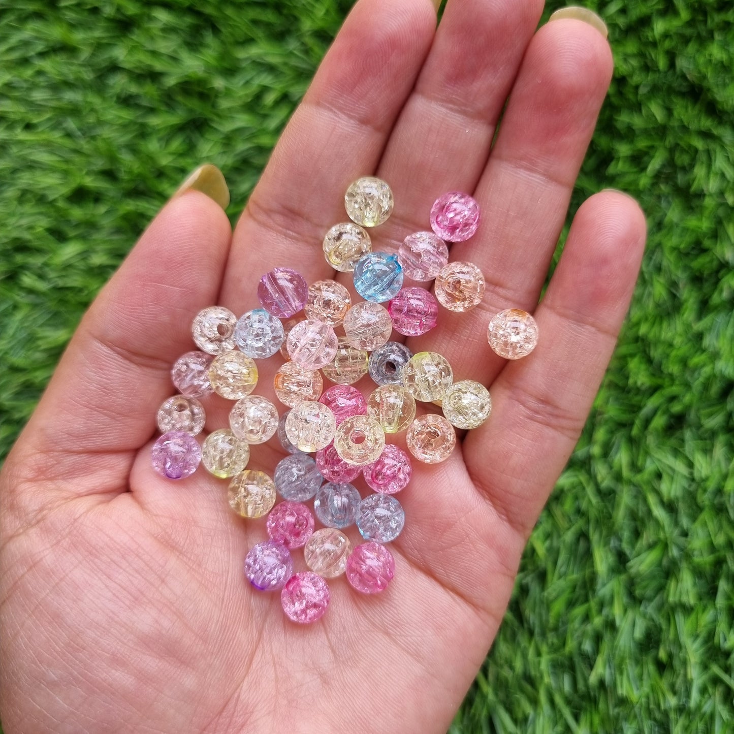 Acrylic Crackle Beads 8mm