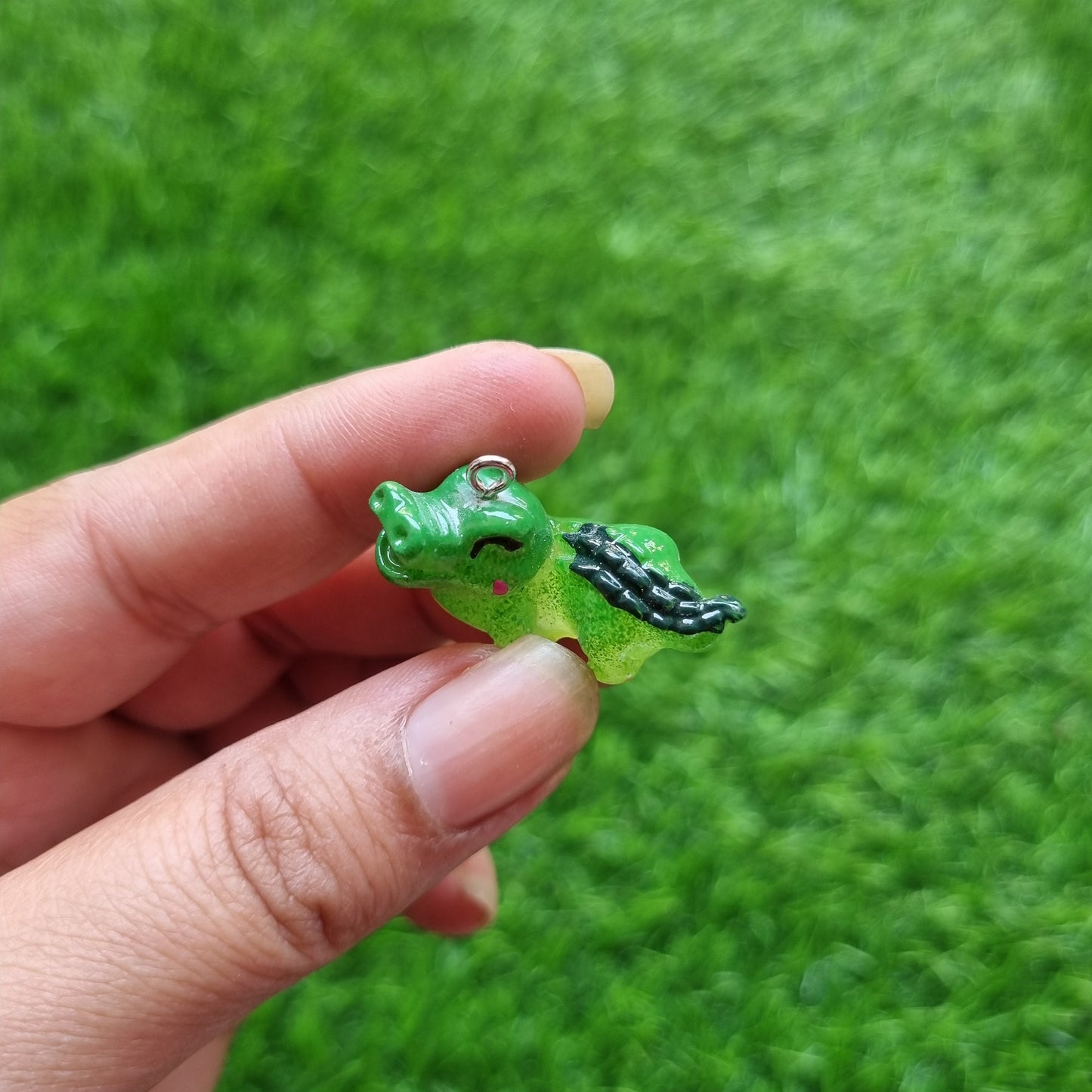 Resin Crocodile Charm