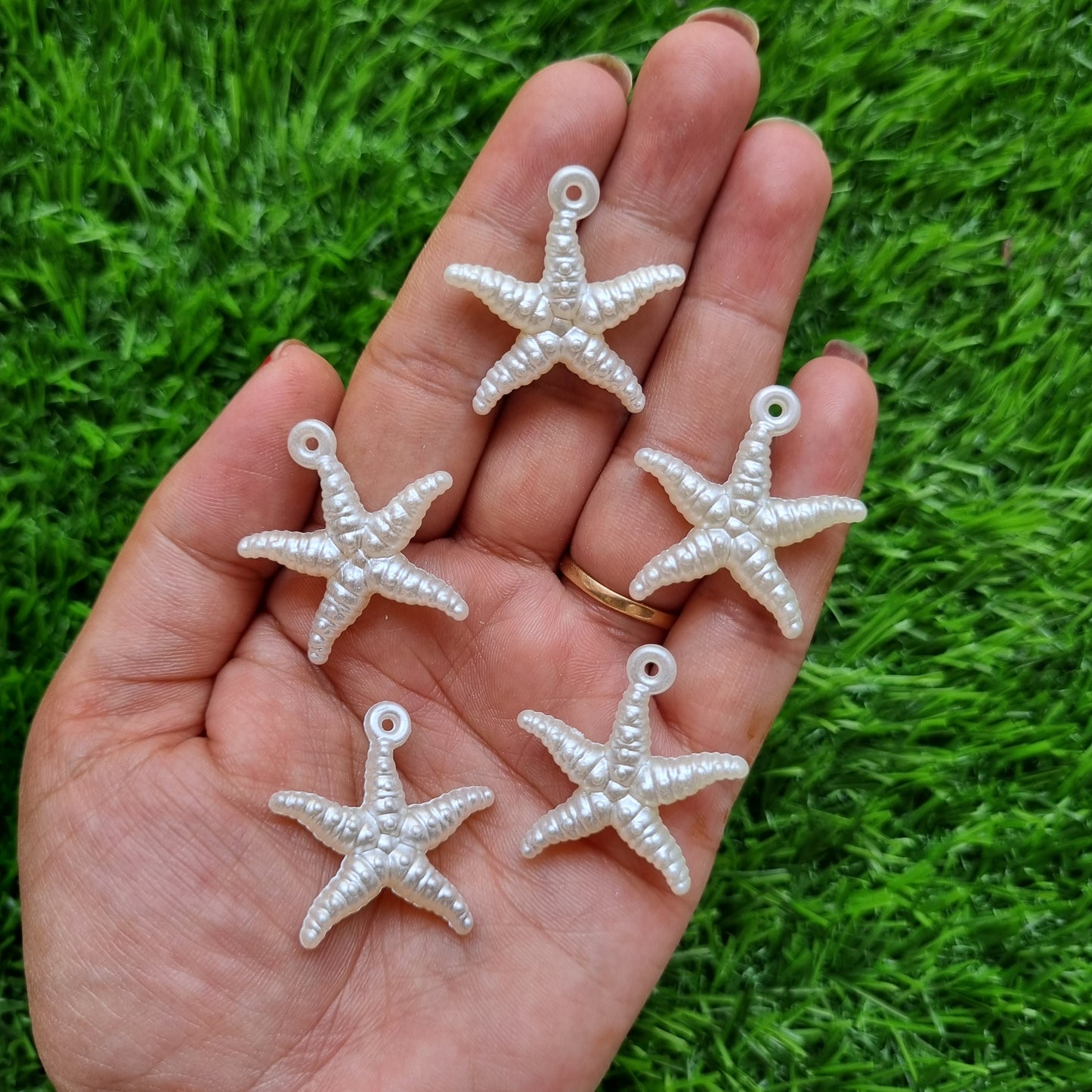 Pearlish Starfish Charm