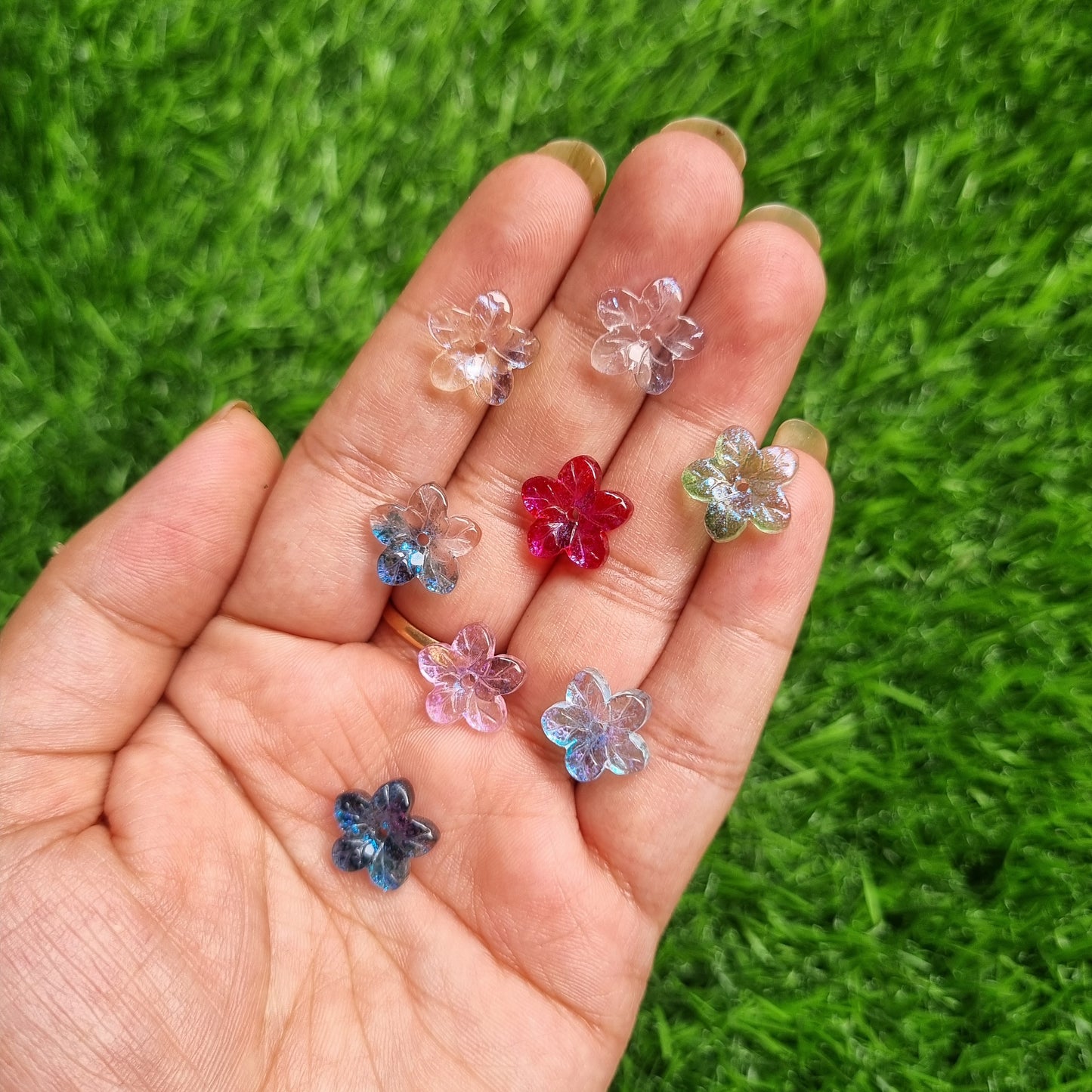 Glass Beads - Flower