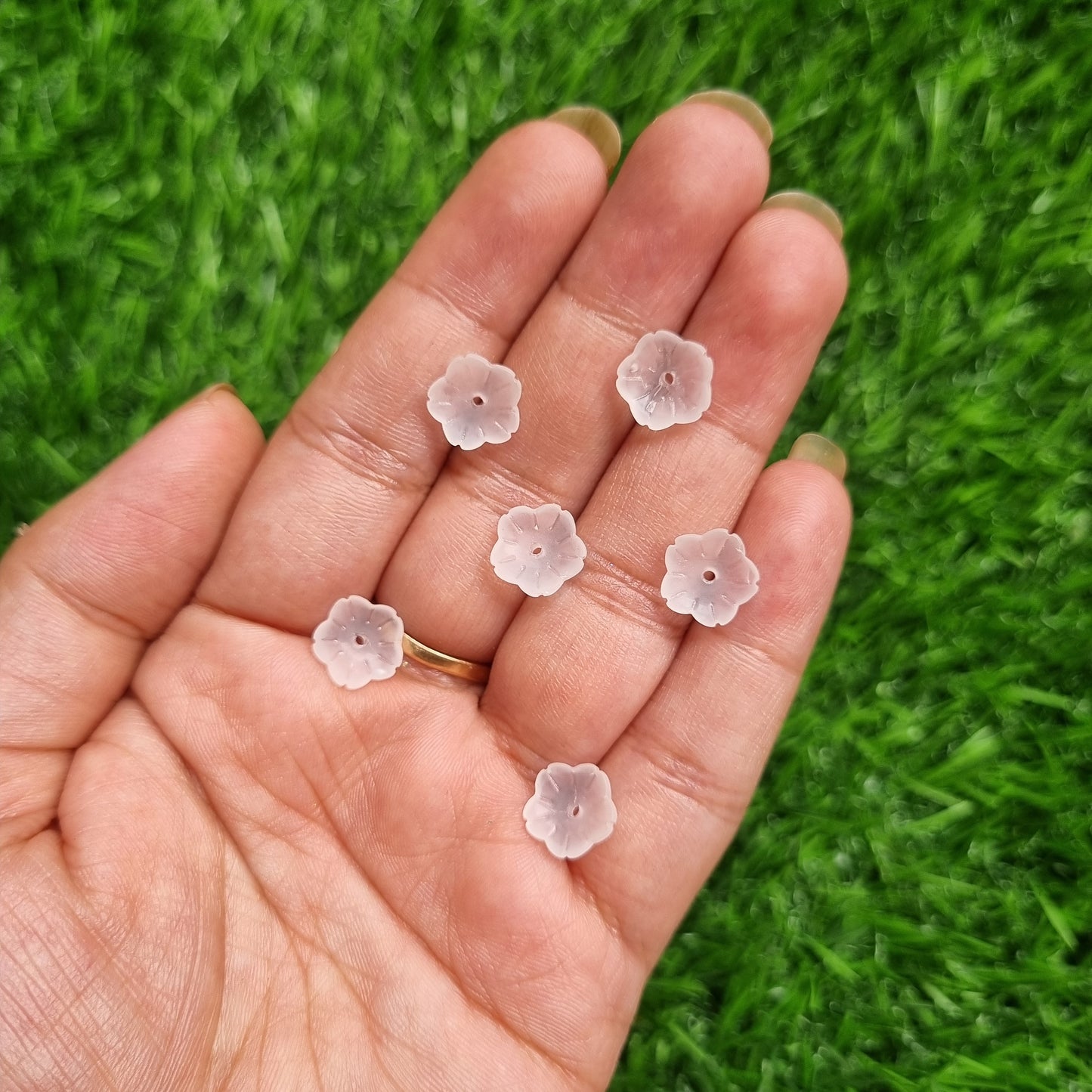 Glass Beads - Frost Flower