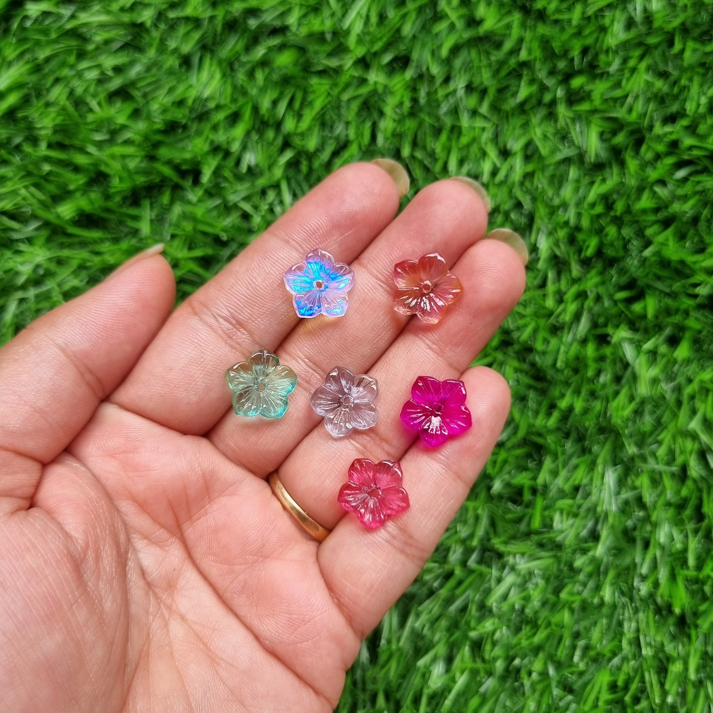 Glass Beads - Flower
