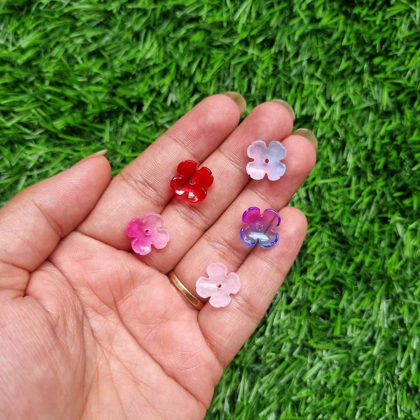 Glass Beads - Flower