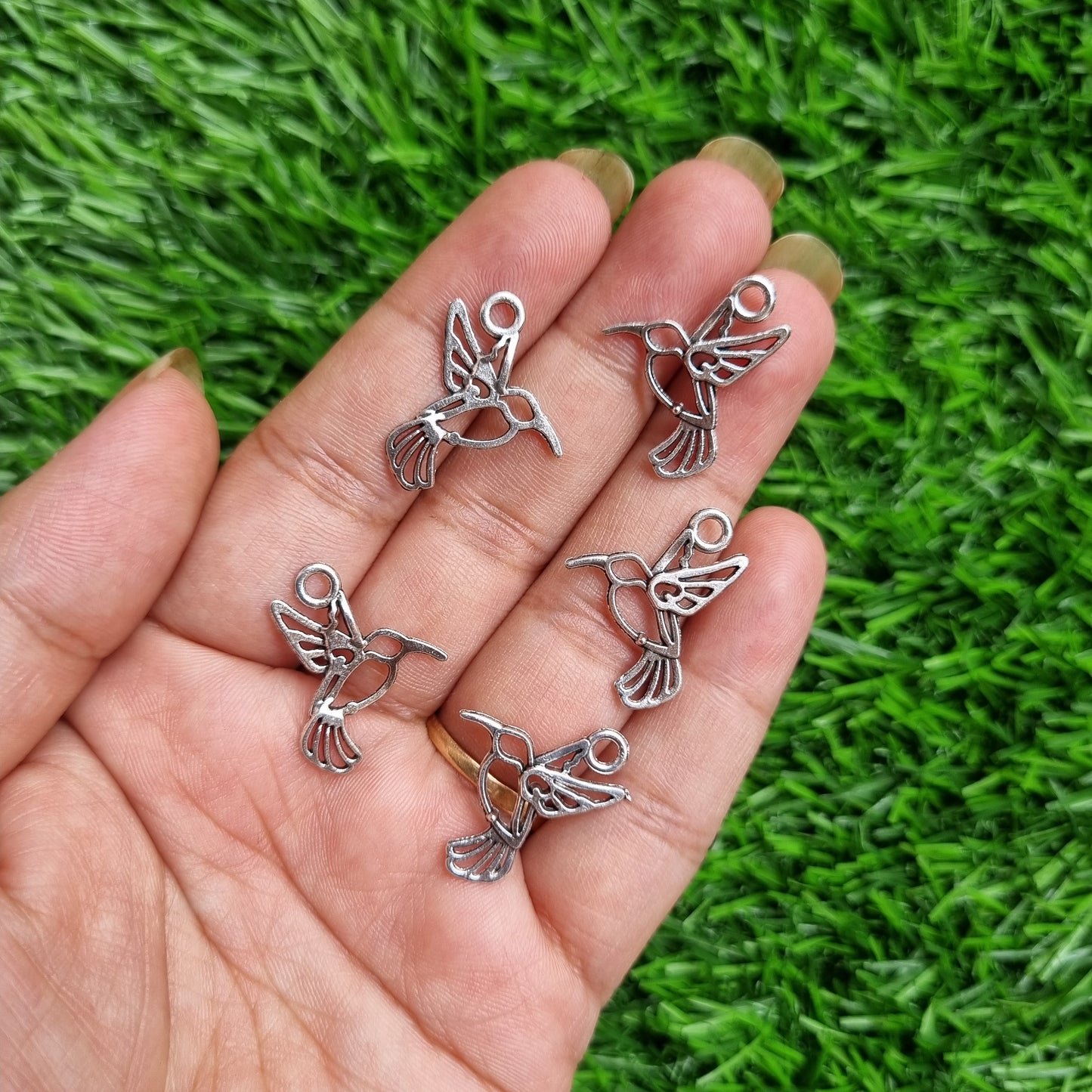 Metal Charm - Humming Bird
