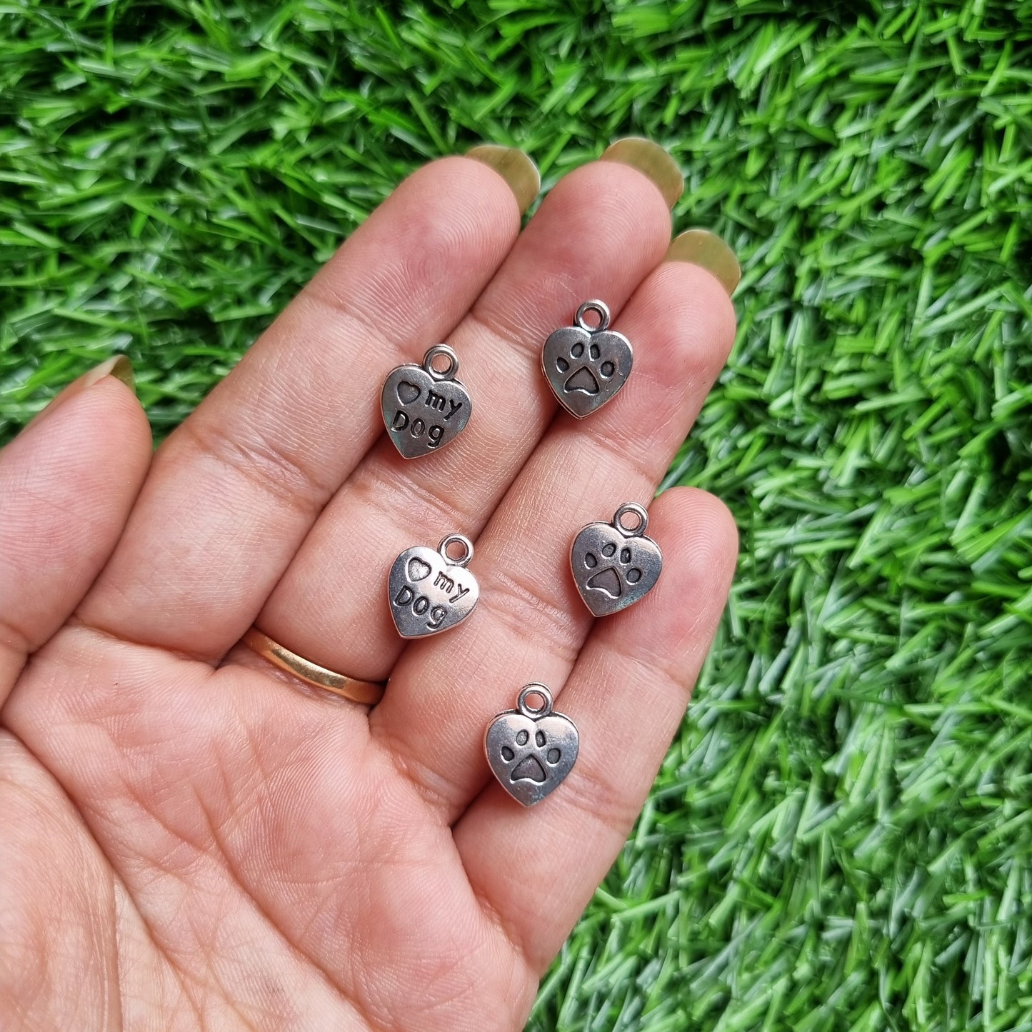 Metal Charm - Love my Dog