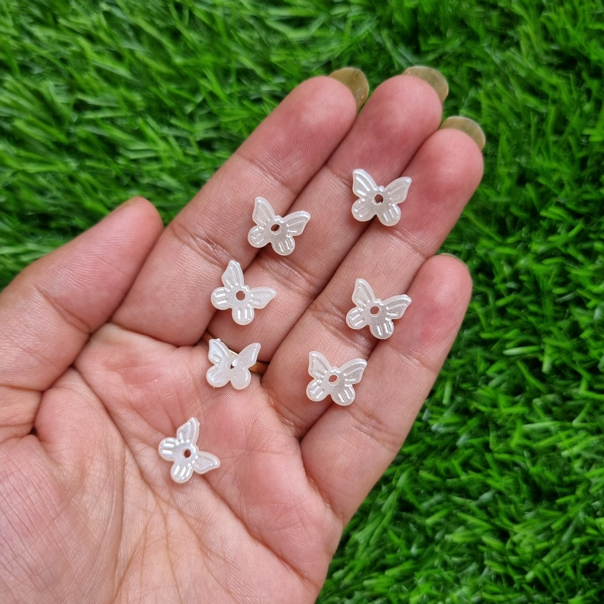 Acrylic Beads - Pearlish Butterfly