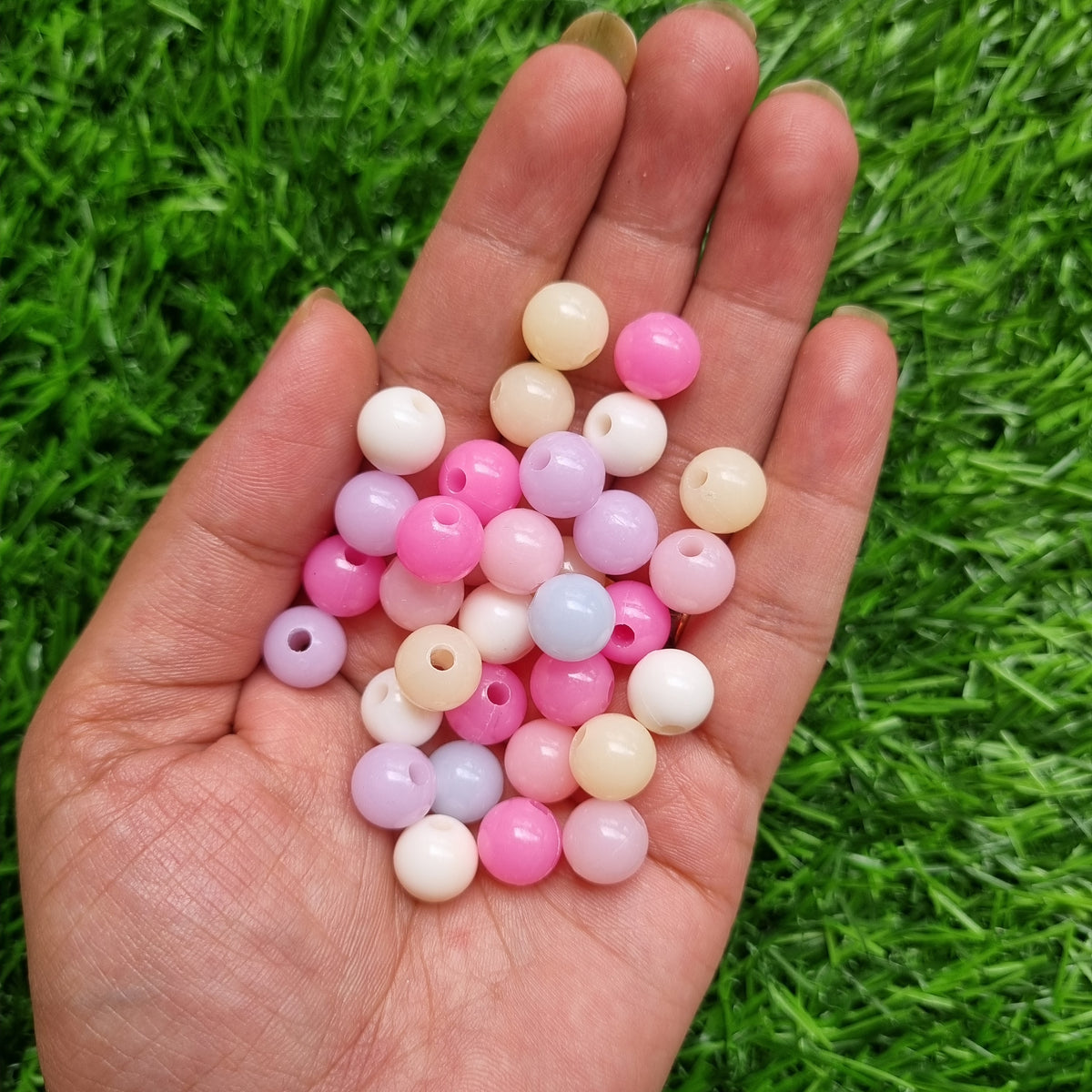Acrylic Jelly Round Beads 8mm