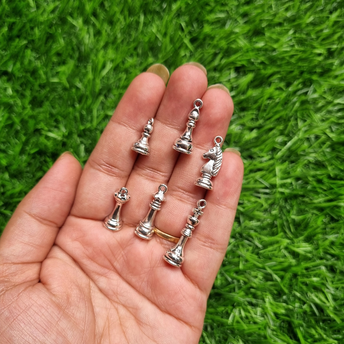 Metal Charm - Chess Man
