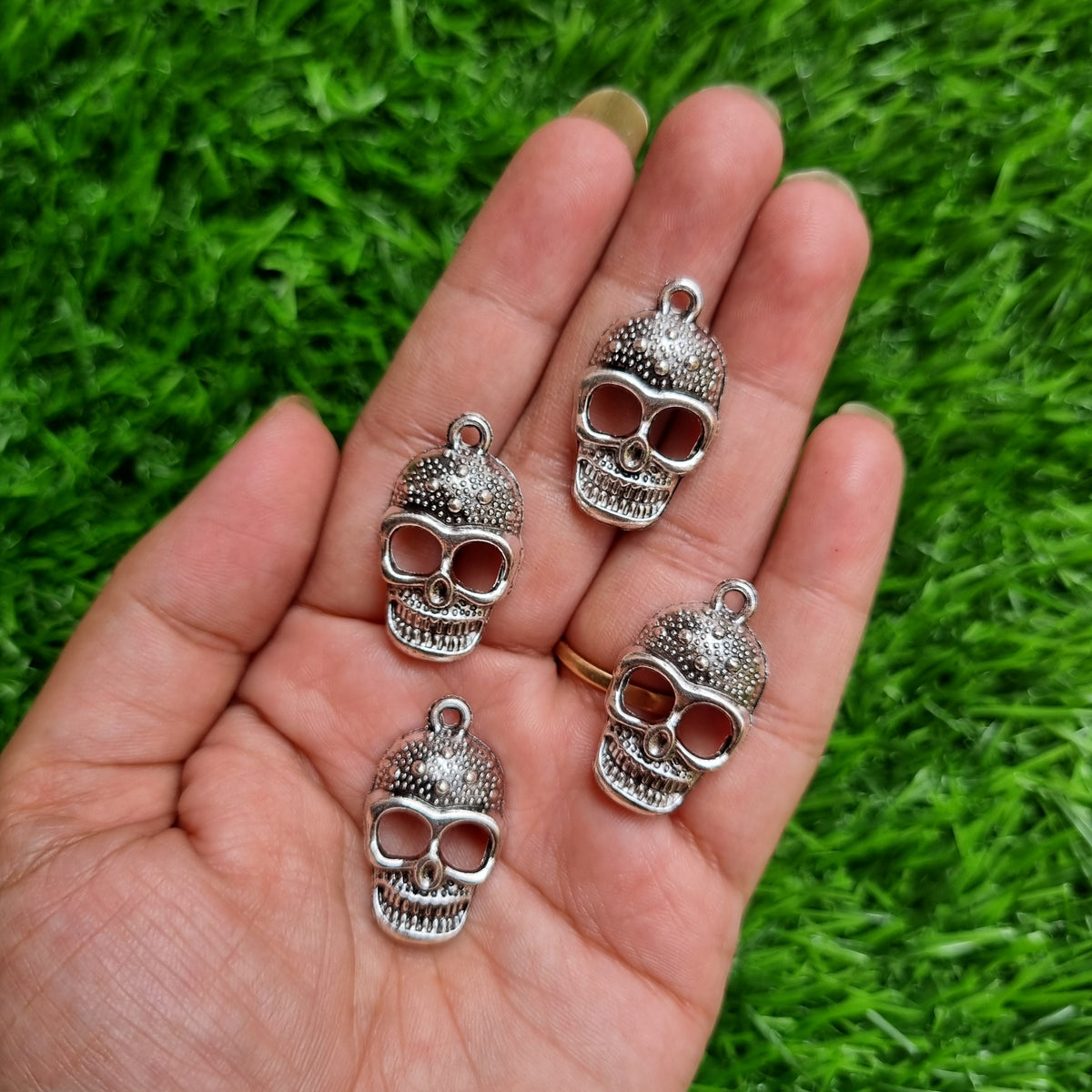 Metal Charm - Skull