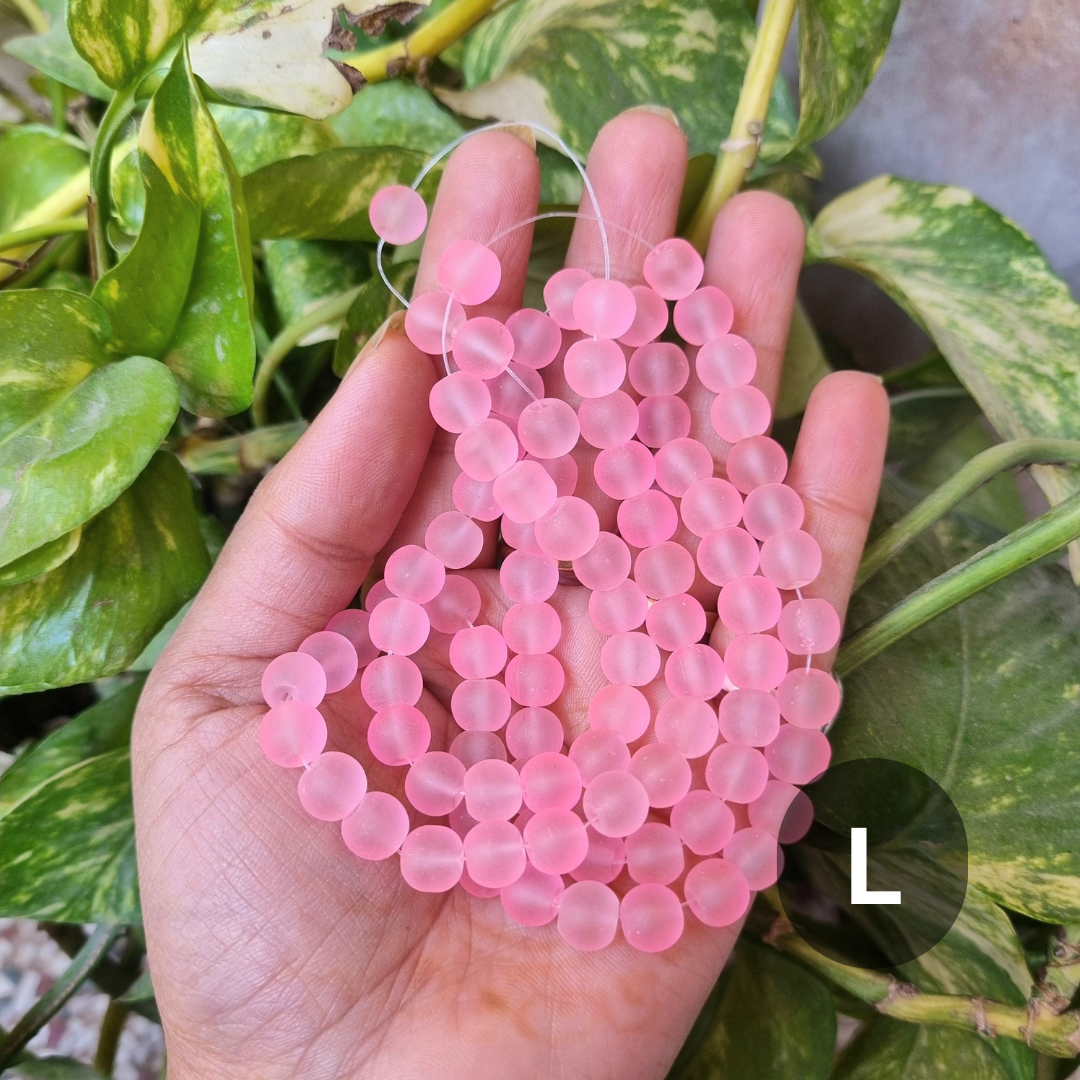 Frost/Matte Glass Beads