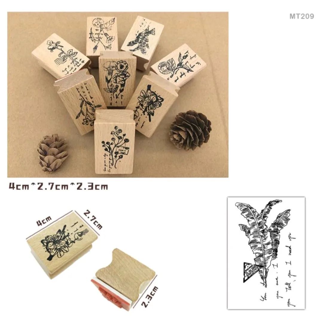 Wooden Rubber Stamps