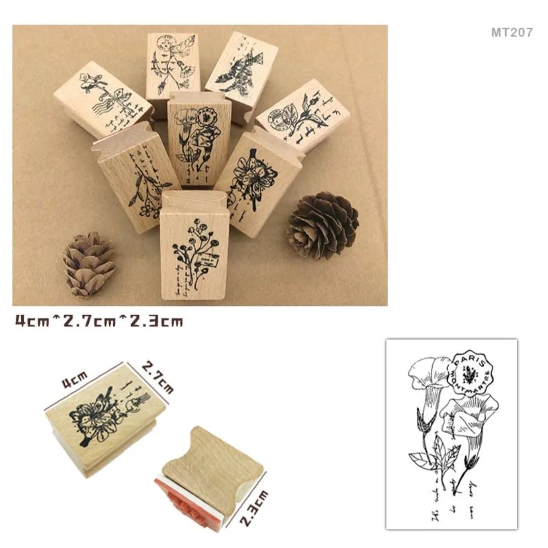 Wooden Rubber Stamps