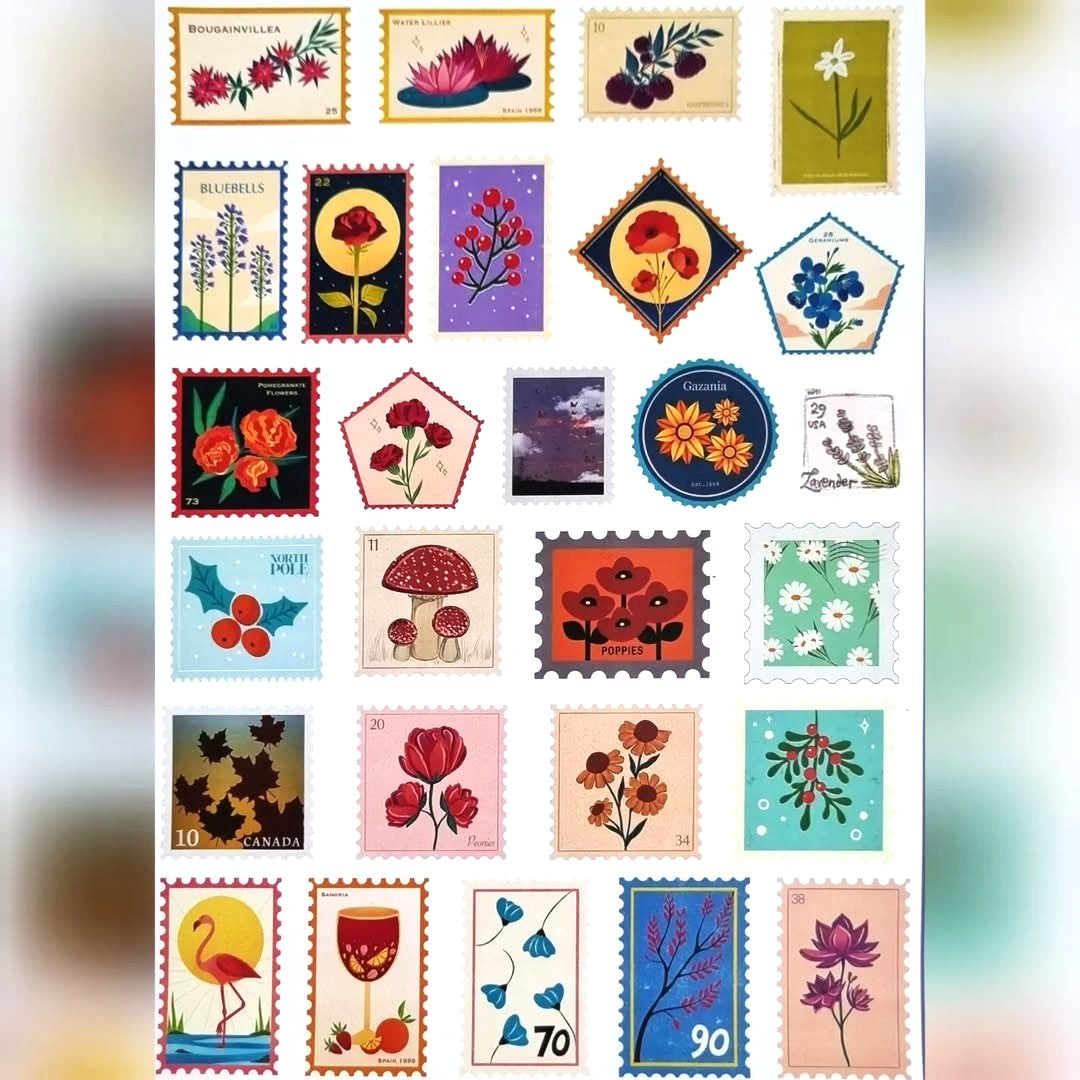 Sticker Sheets - Vintage Ticket Theme