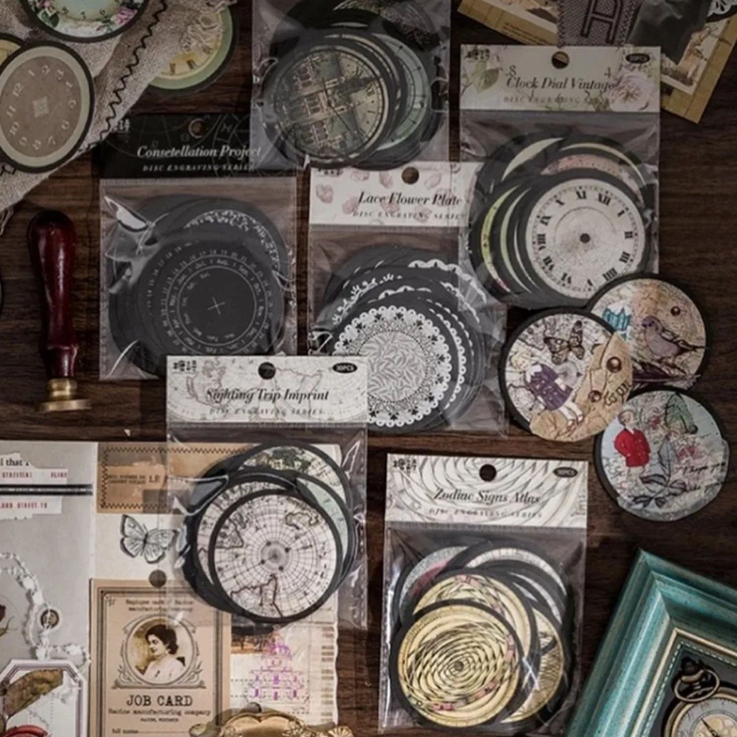 Vintage Watch Dial, Lace, Constellation Sticker