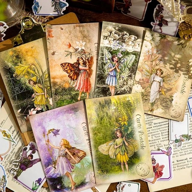 Carte Postale Series Stickers (30 sheets) size - 60*60mm