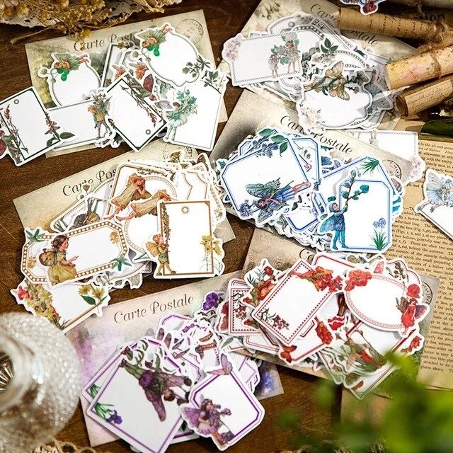 Carte Postale Series Stickers (30 sheets) size - 60*60mm