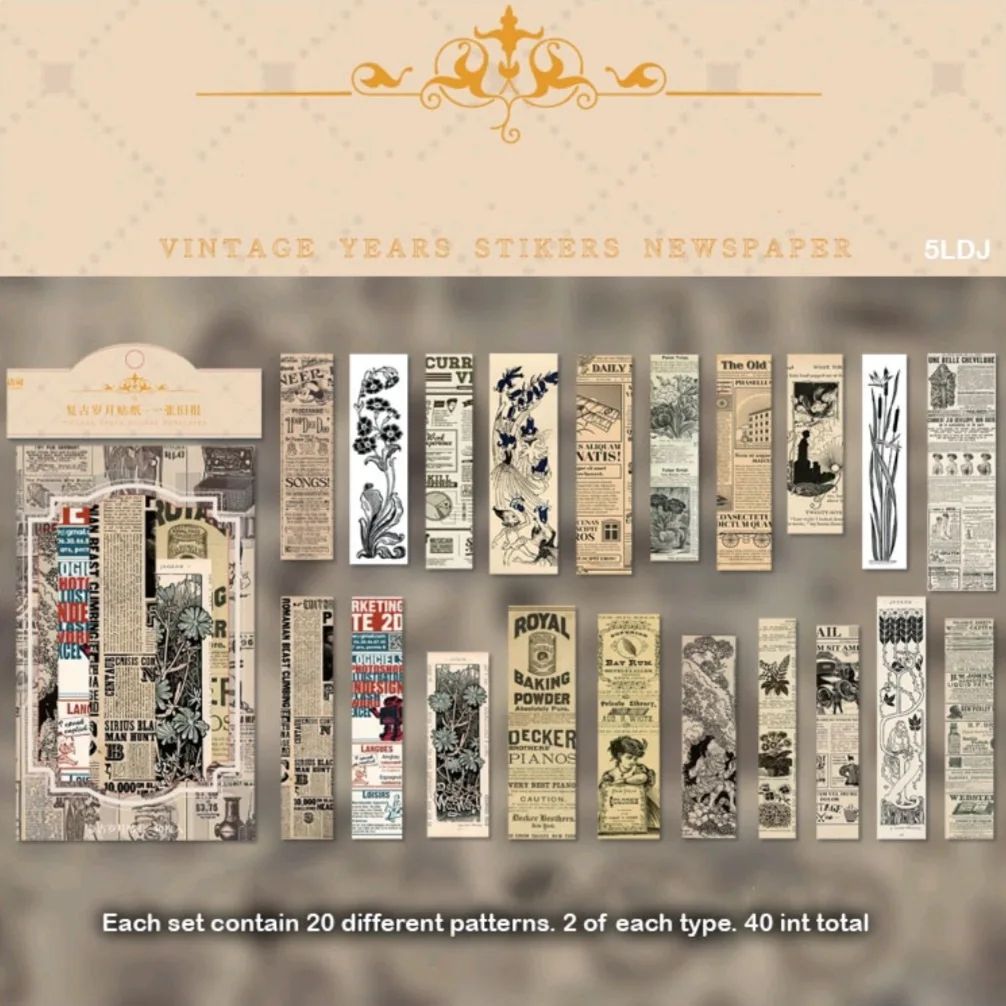 Vintage Year Series Stickers