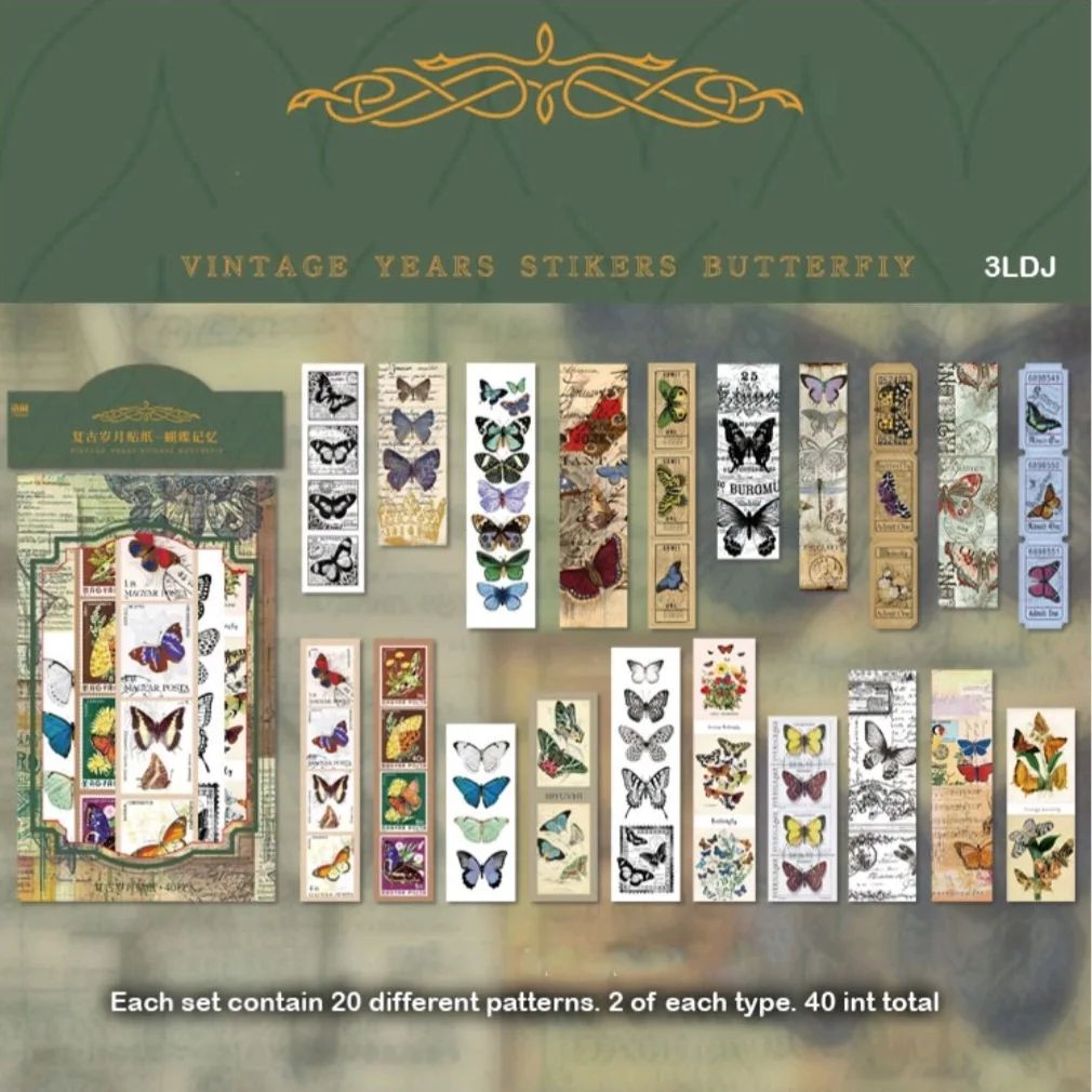 Vintage Year Series Stickers