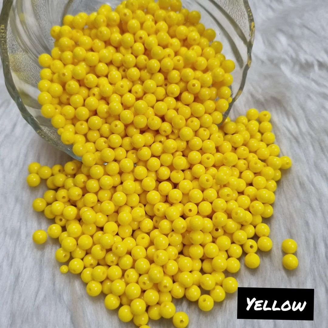 Acrylic Round Beads (6 mm)