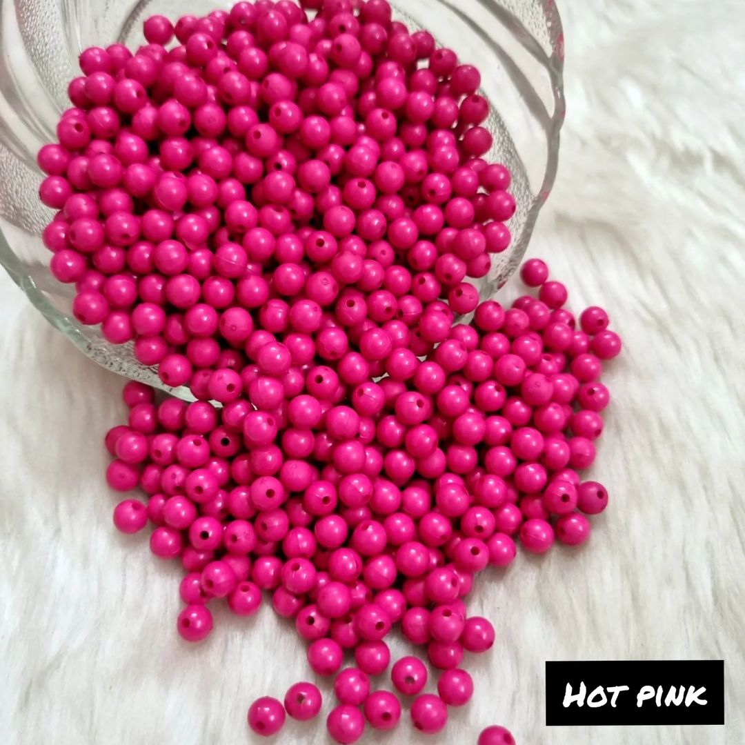Acrylic Round Beads (6 mm)