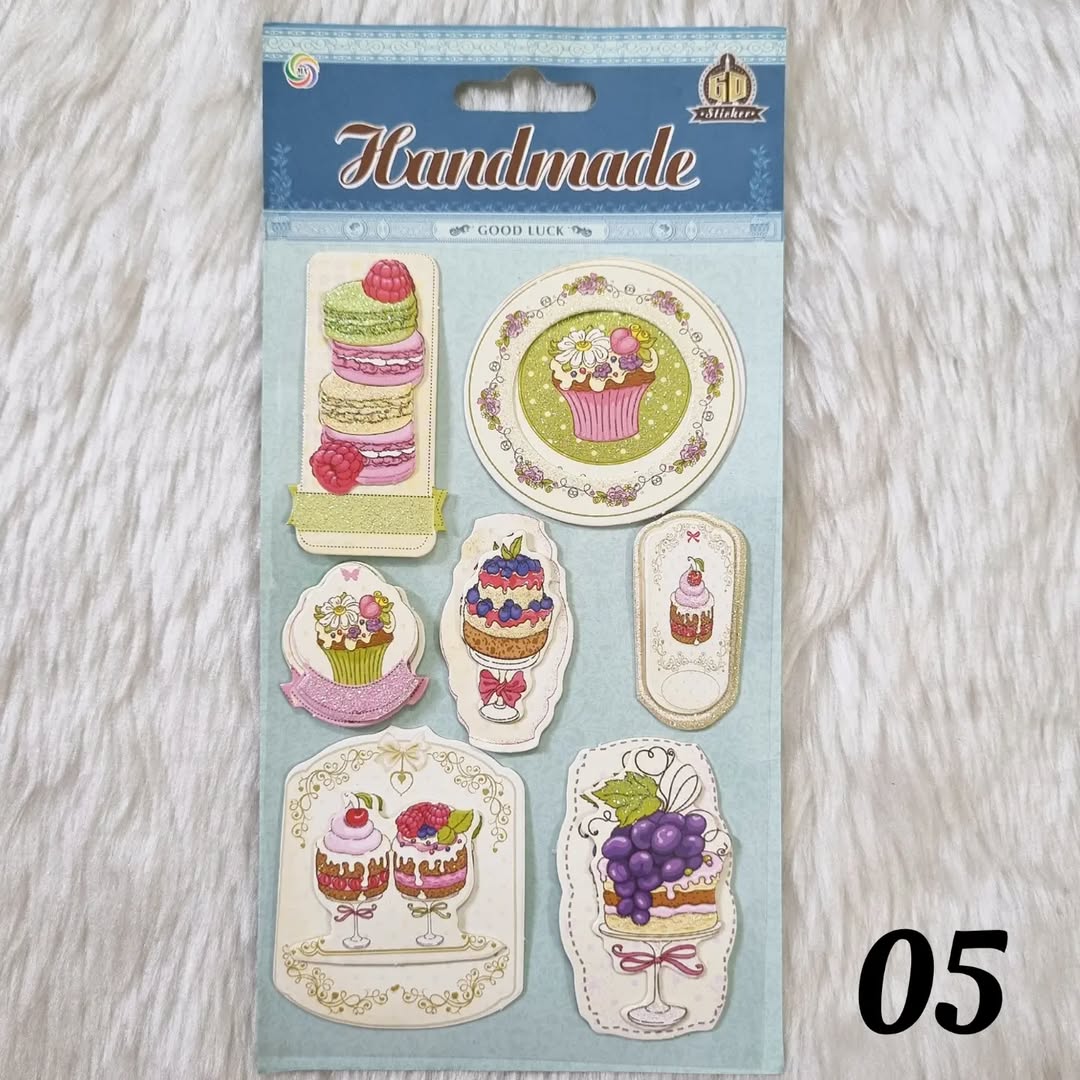 3D Vintage Stickers