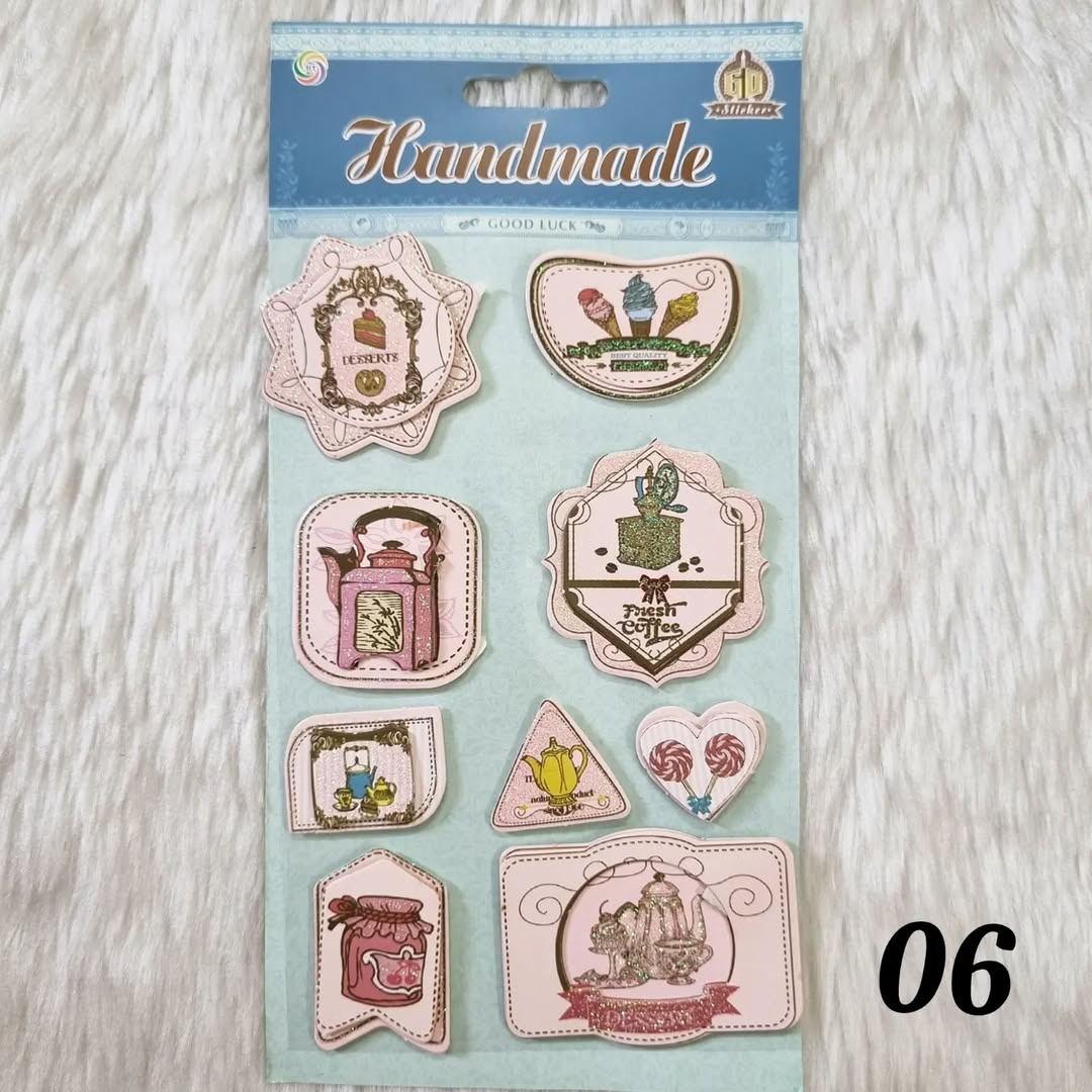 3D Vintage Stickers