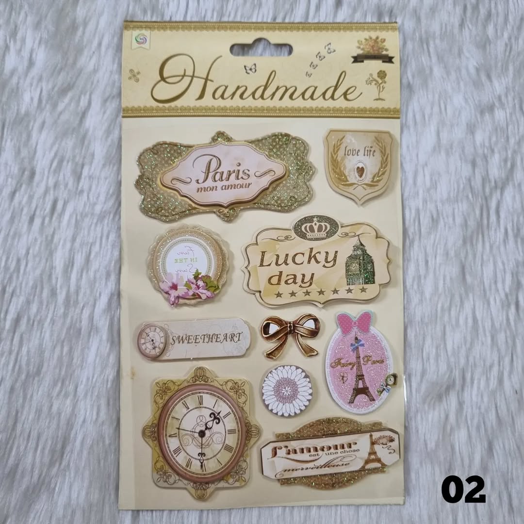 3D Vintage Stickers