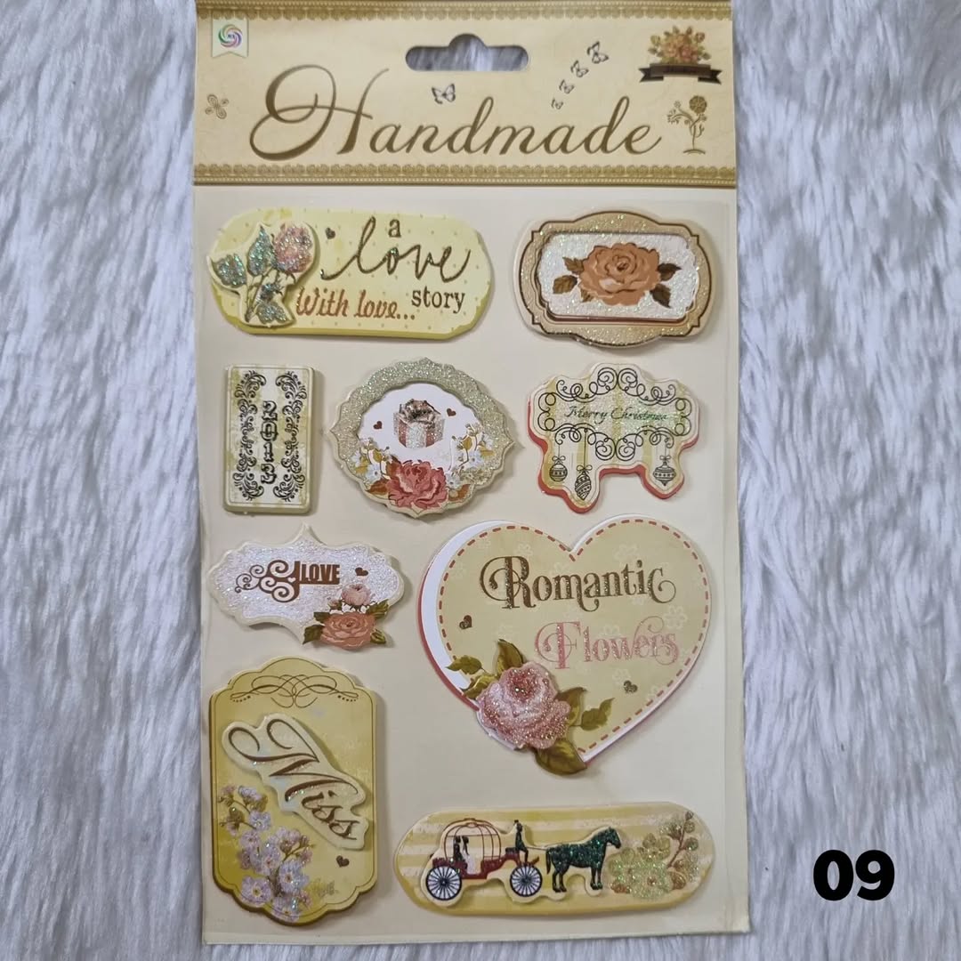 3D Vintage Stickers