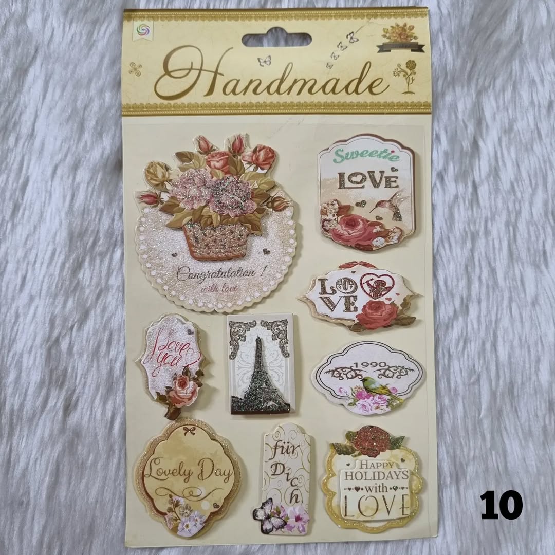 3D Vintage Stickers
