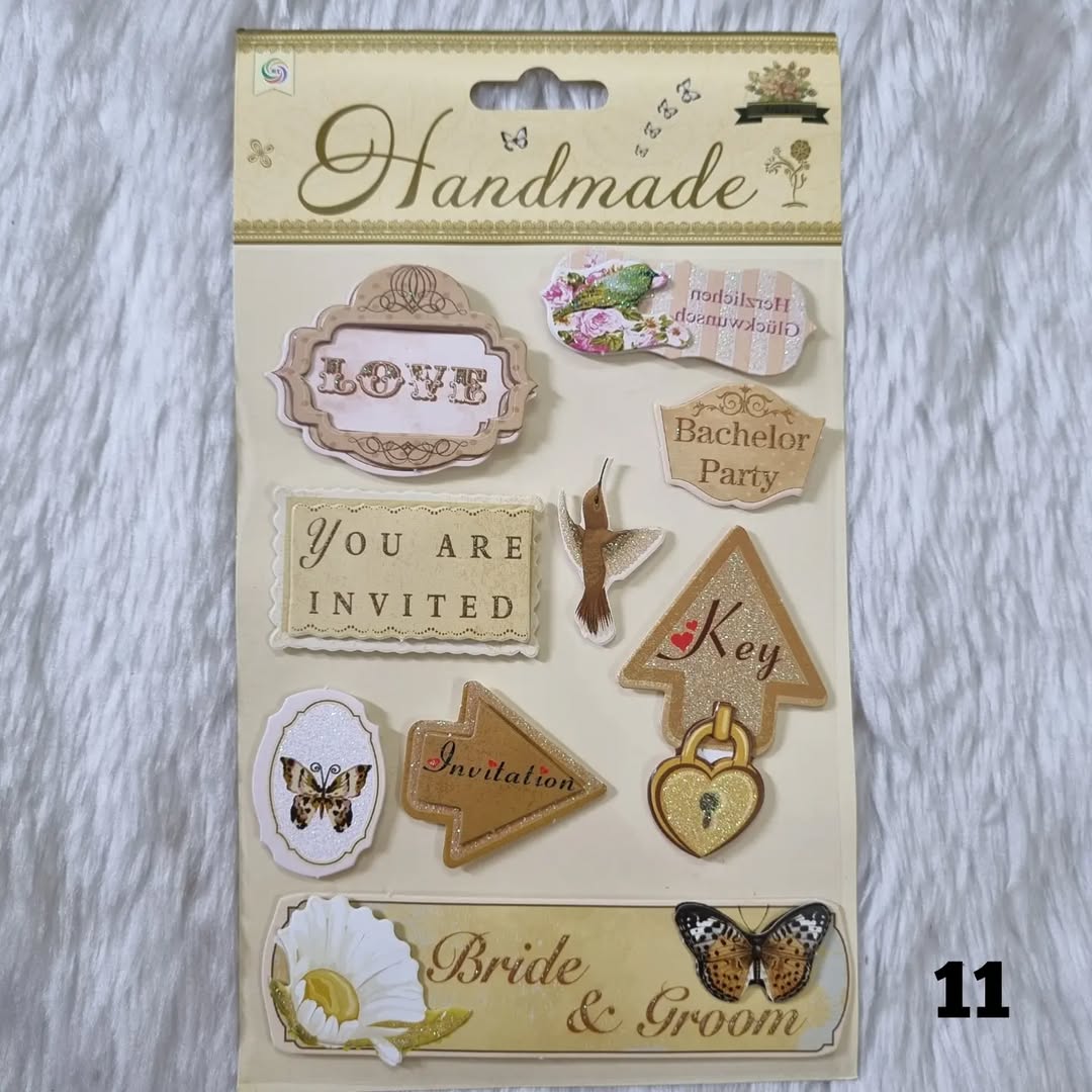 3D Vintage Stickers